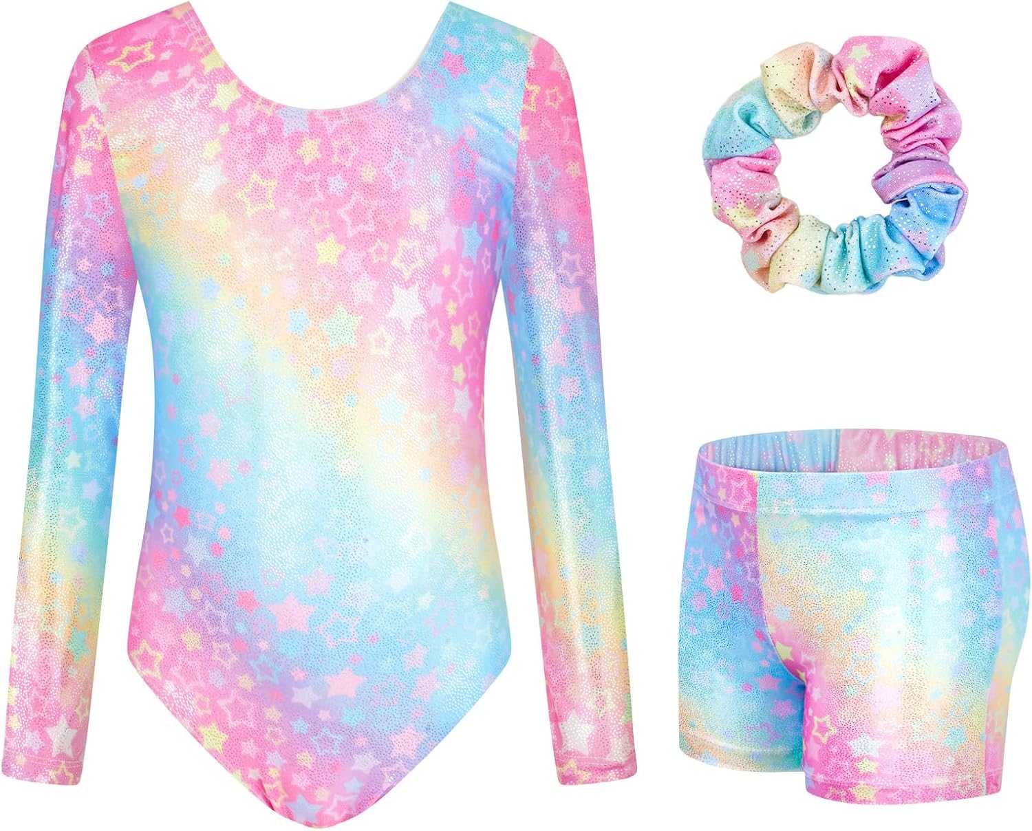 JiAmy Gymnastics Leotards, Special Athletic Outfit for Girls with Shorts Set, Un...