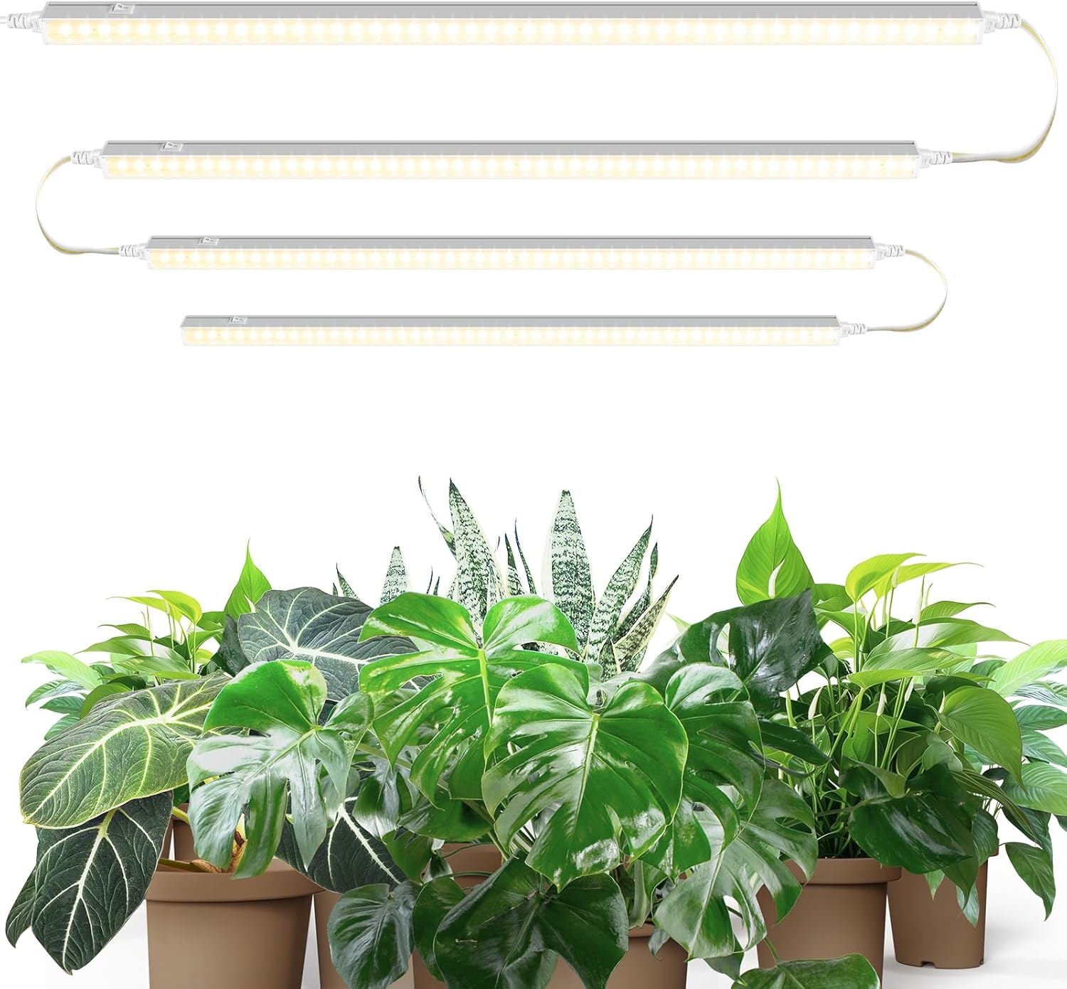 Barrina T5 2FT Grow Lights for Indoor Plants, Yellow Full Spectrum Sunlight, 40W...