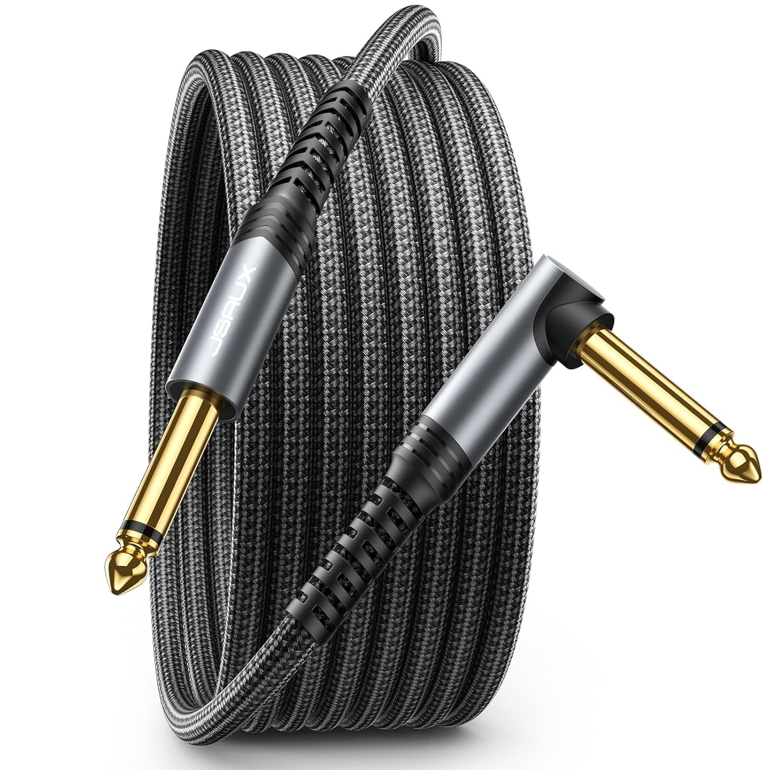 JSAUX Audio Instrument Cable 10ft, Amp Cable Compatible with Electric Guitar, Ba...