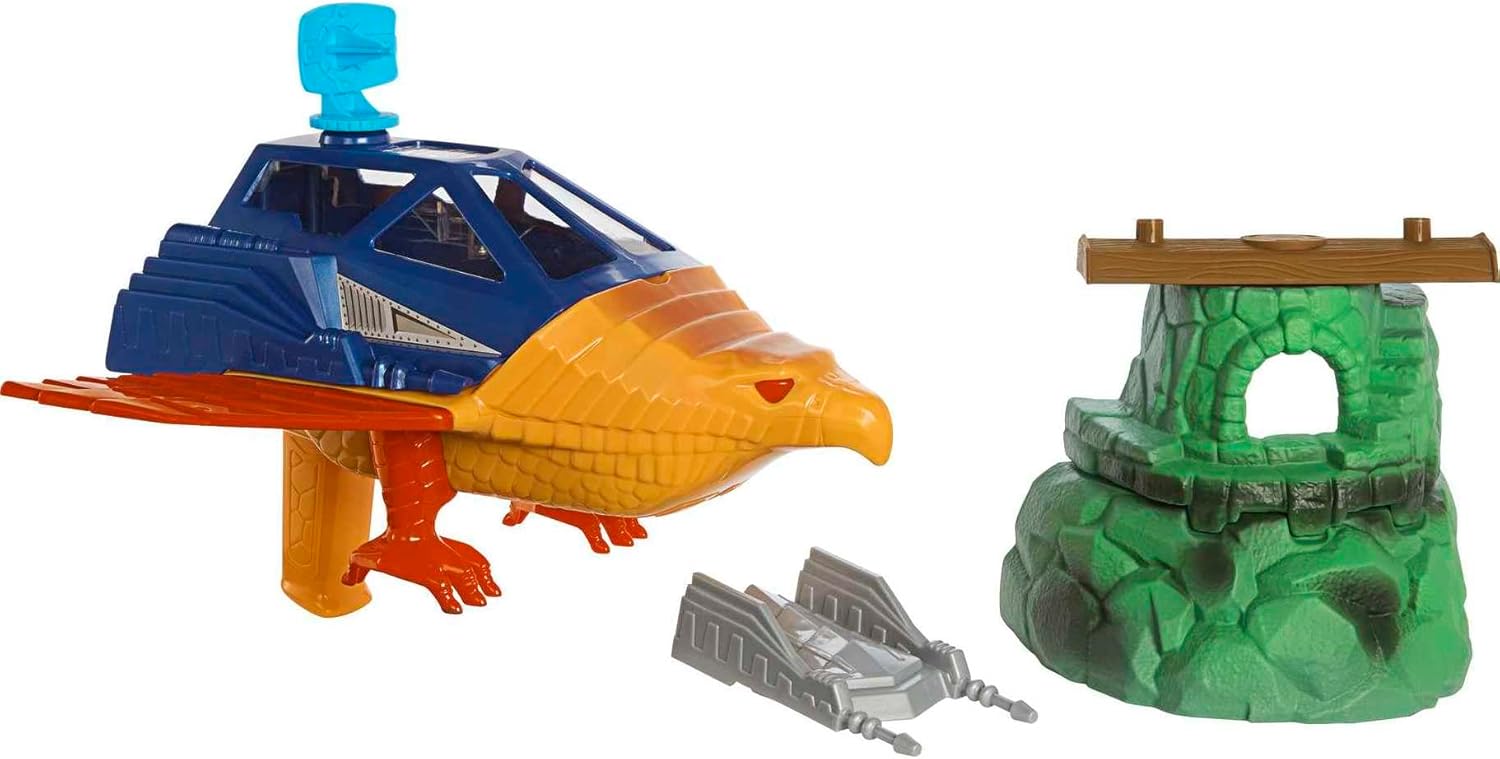 Masters of the Universe Origins Playset with Toy Plane & Accessories, Point Drea...