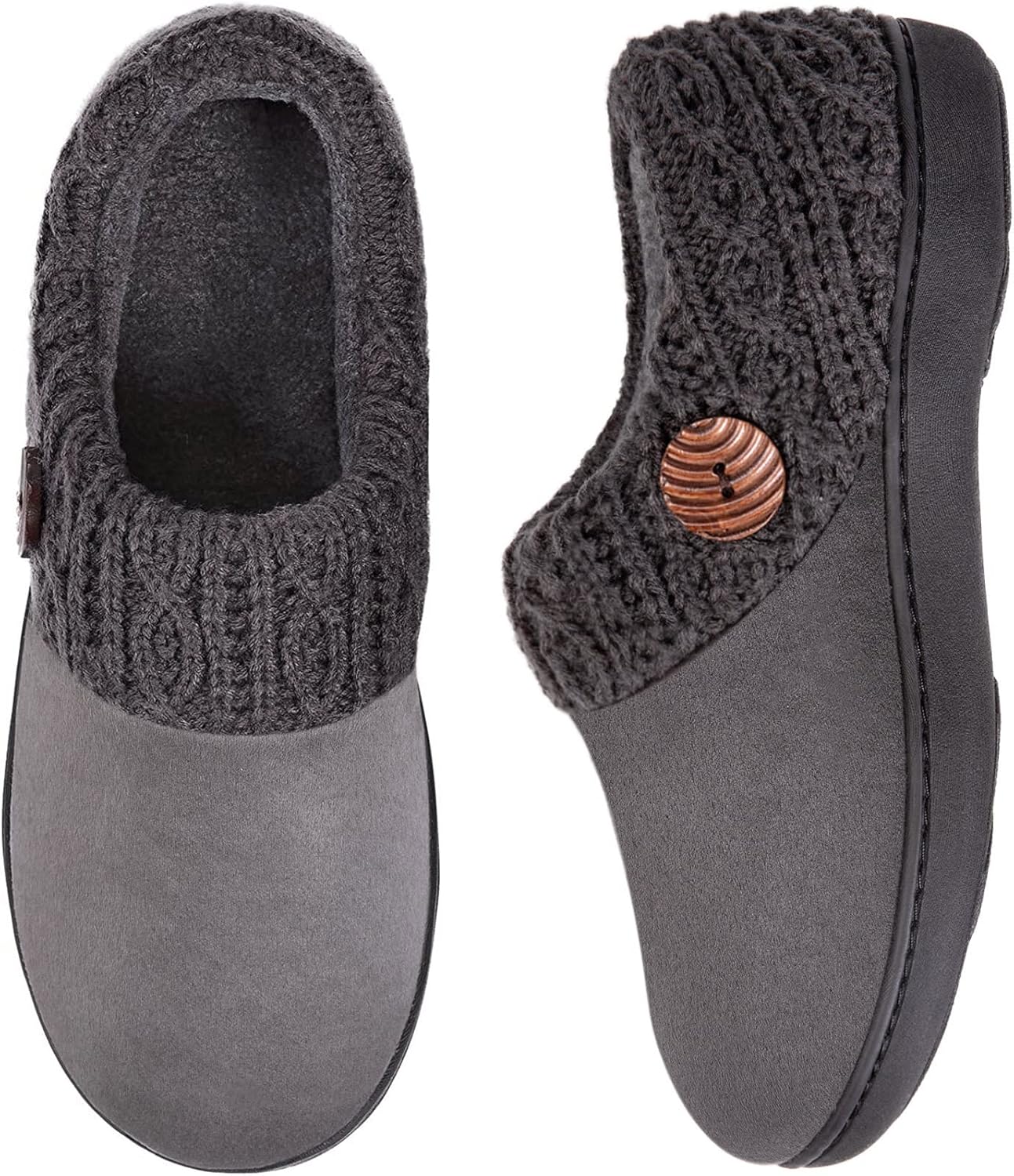 EverFoams Women's Slippers, Cozy Indoor House Shoes, Special Microsuede Warm Sli...