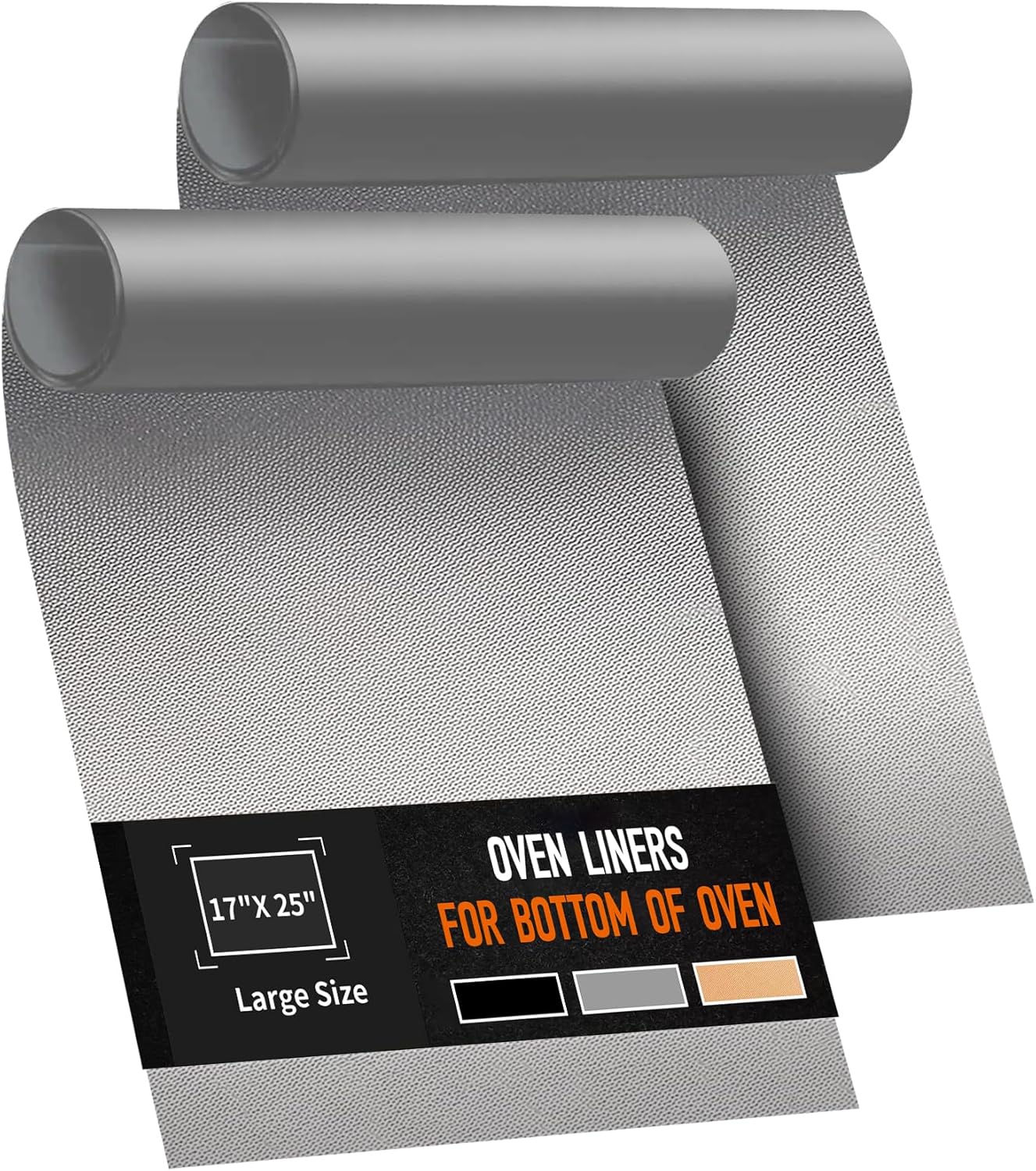 17x25" Large Oven Liners for Bottom of Oven, Heavy Duty Non-Stick Reusable Fiber...