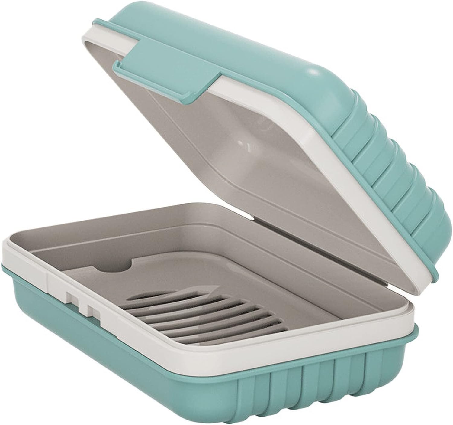 Travel Soap Dish with Lid - Draining Soap Bar Holder - Travel Soap Container - P...
