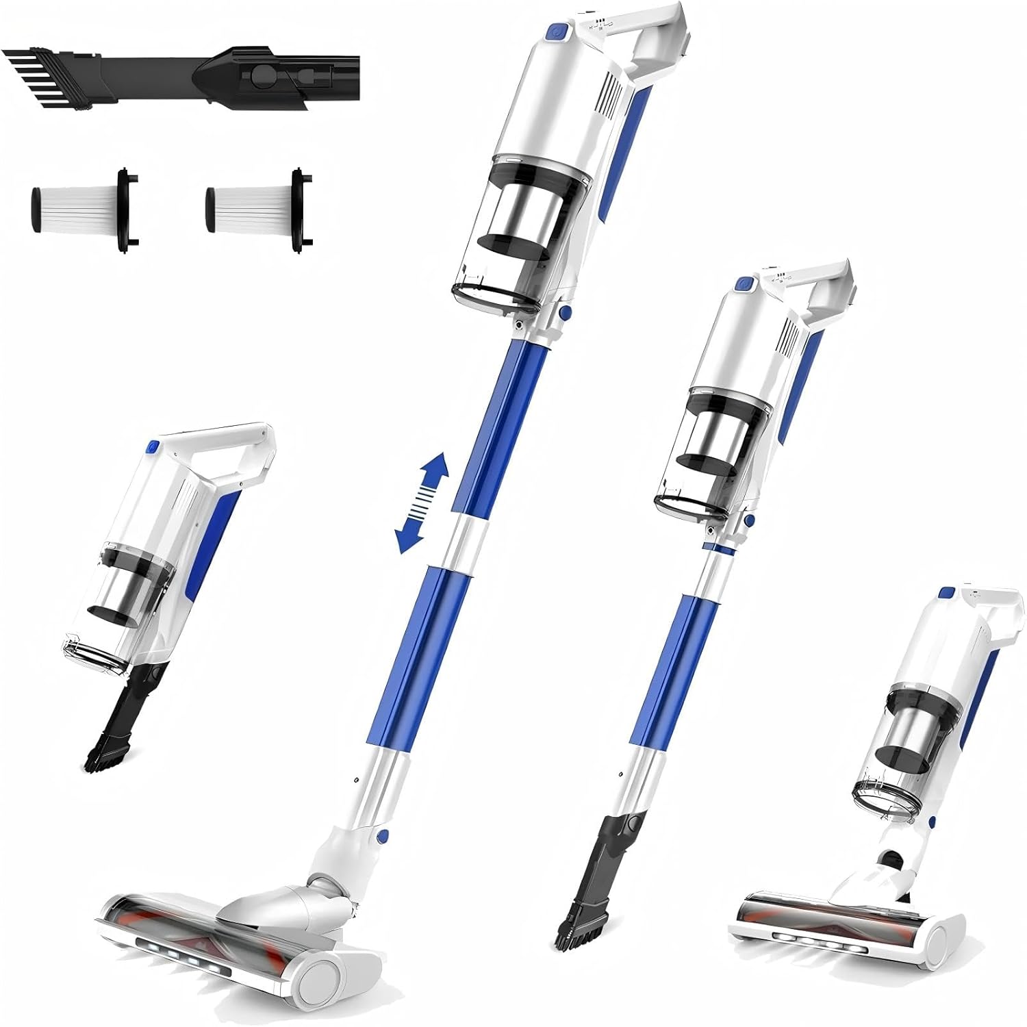 whall Cordless Vacuum Cleaner, Upgraded Strong Suction Brushless Motor Cordless...