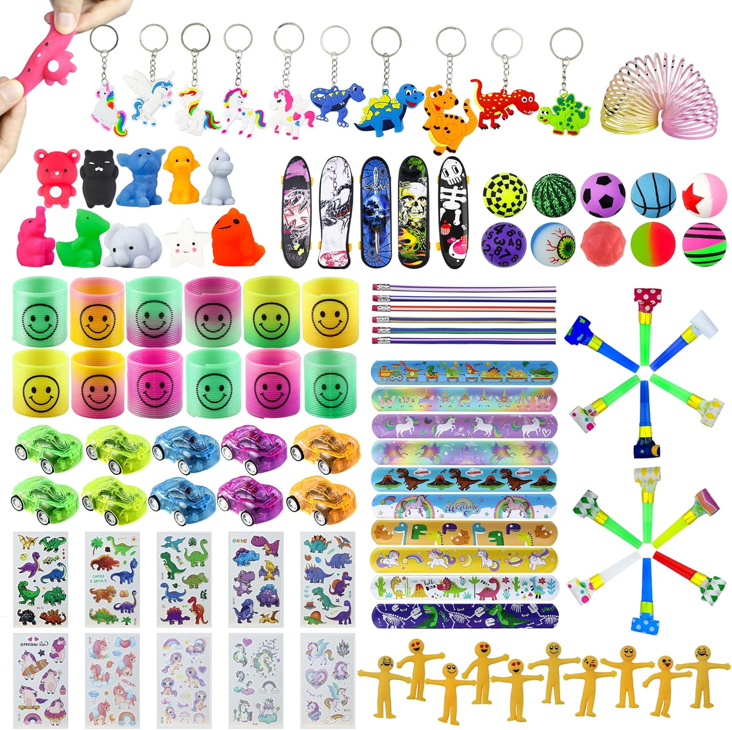 WAORZMK Kids Party Bag Fillers for Kids Unisex - 105 Pcs Assortment of Kid Party...