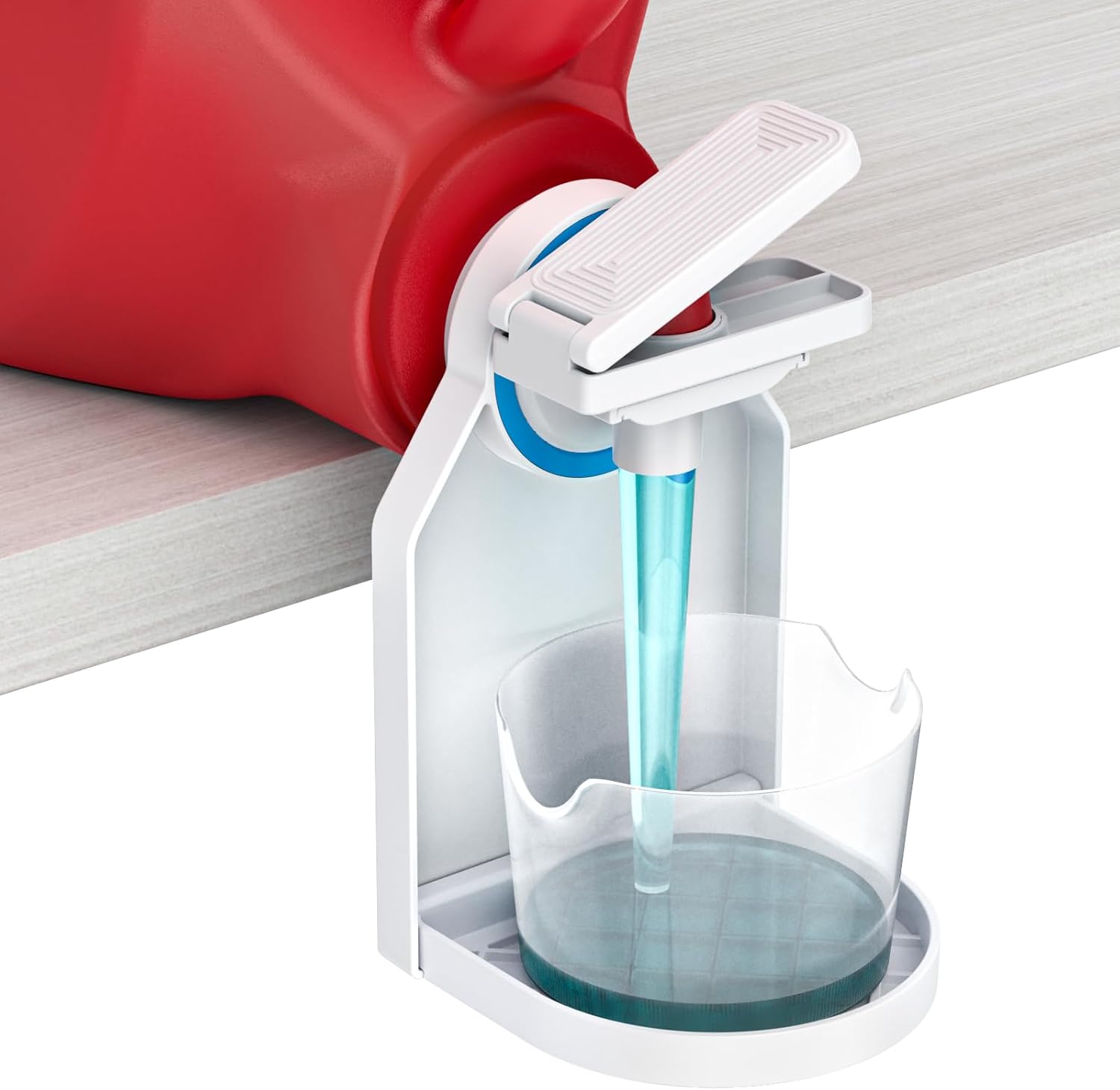 Laundry Detergent Dispenser Cup Holder,Nozzle Upgraded Labor-Saving Switch Easil...