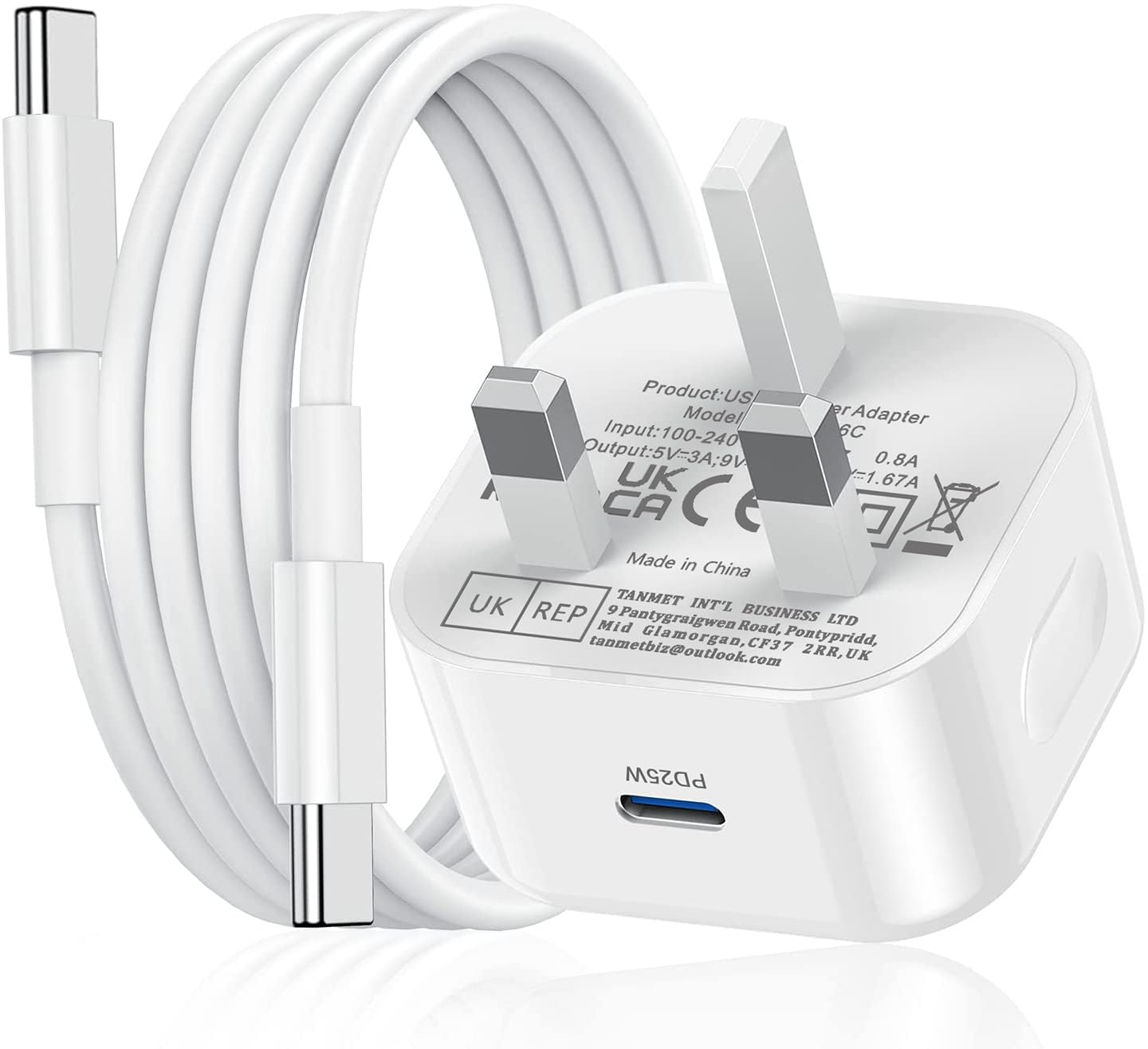 iPhone 16 Charger,i Phone 15 USB C Fast Charger Cable and Plug 25W Super Quick C...