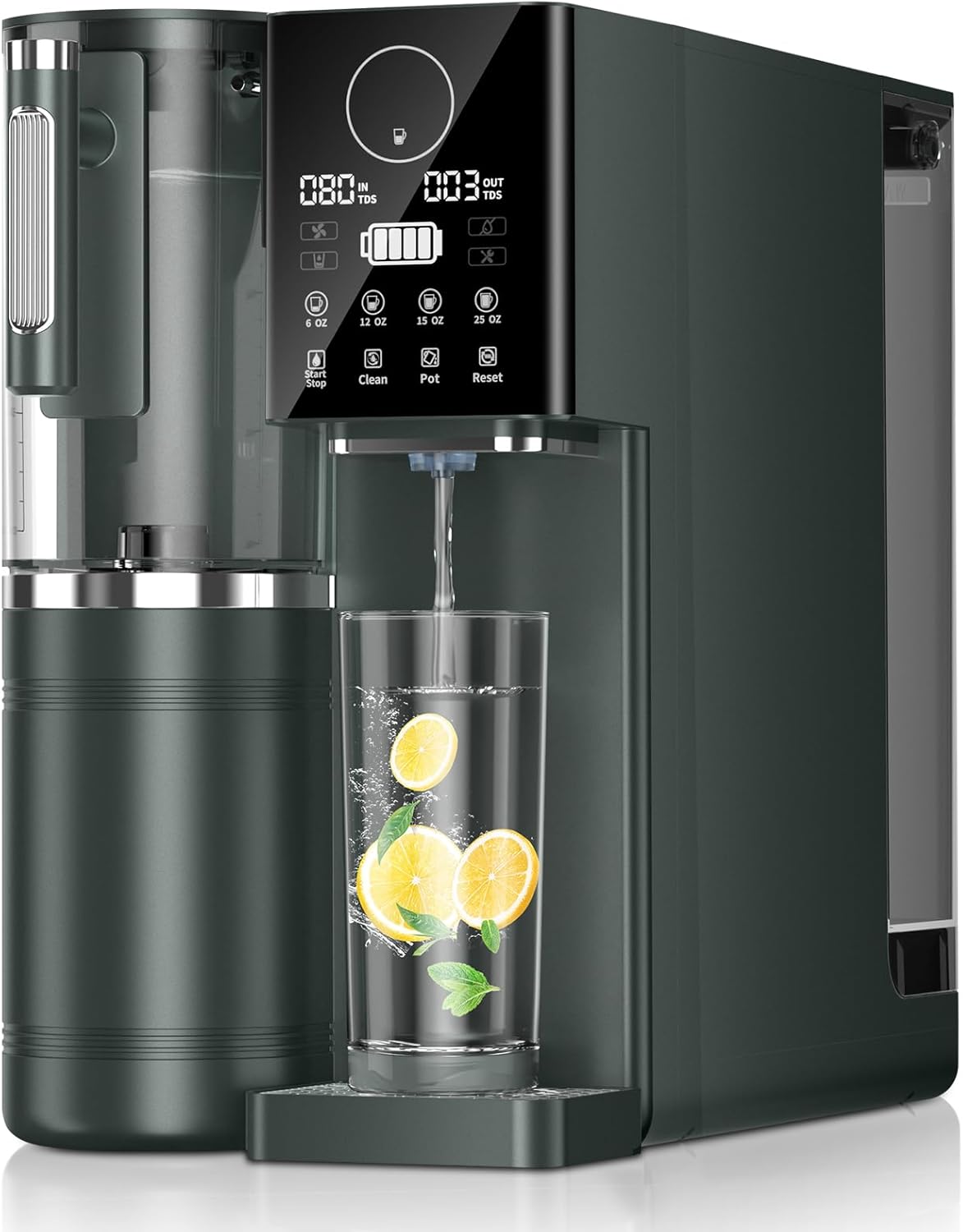 Reverse Osmosis Water Filter, Water Purifier, 8-Stage RO Filtration System, Port...