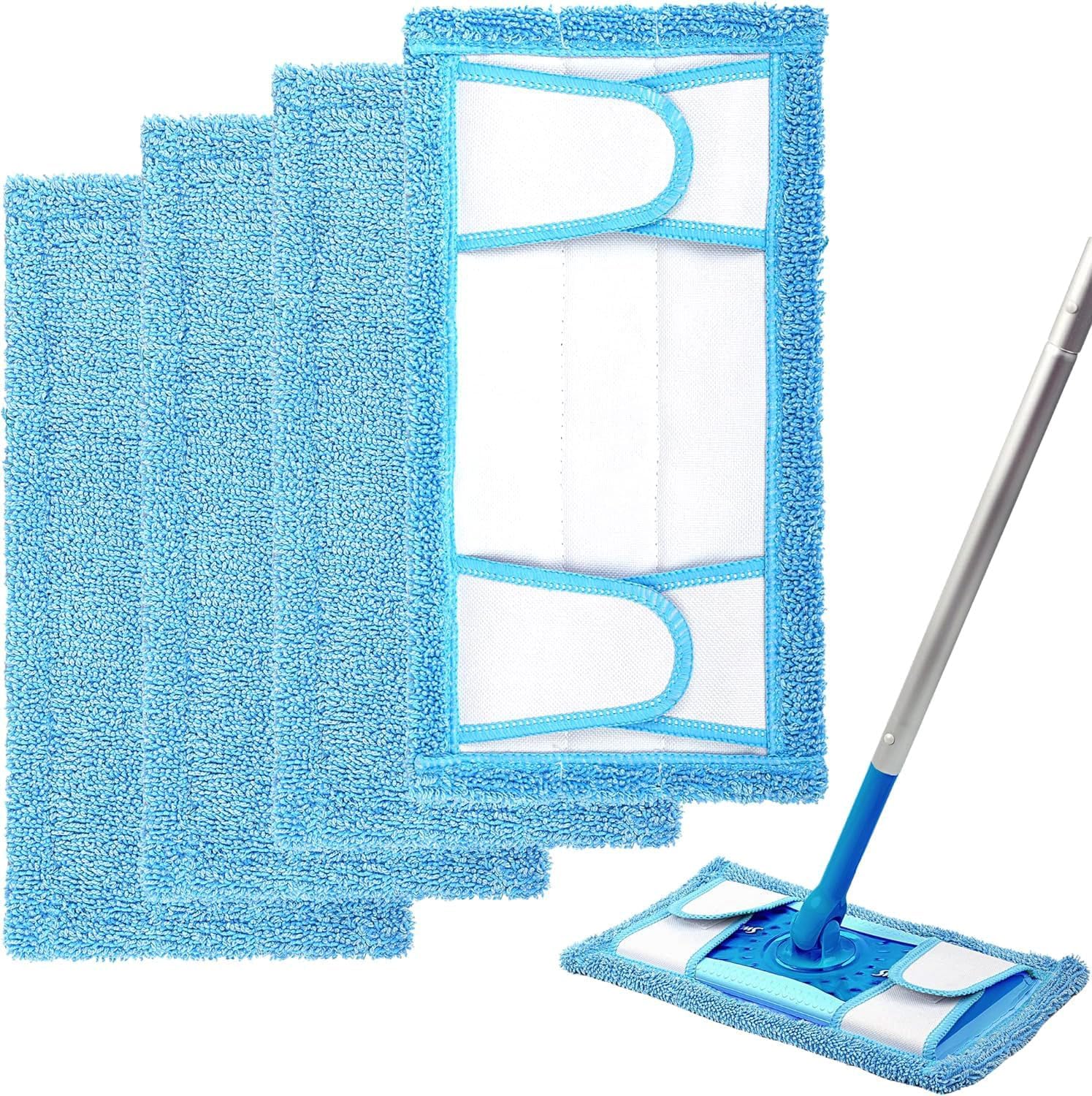Reusable Mop Pads for Flash Speedmop Heavy Duty Microfibre Wet Dry Cleaning Mop...