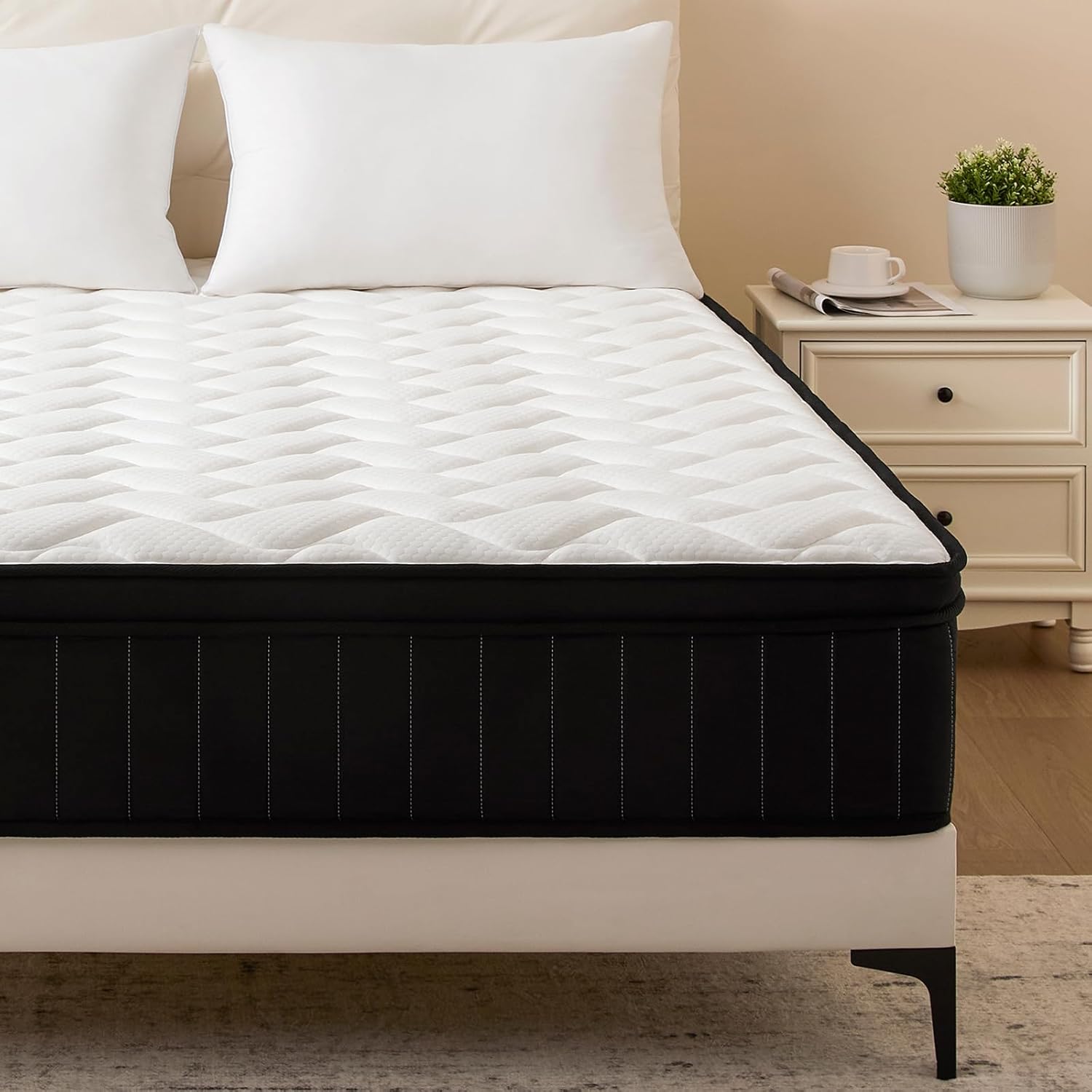Full Mattress 12 Inch Hybrid Mattress Full with Memory Foam - Mattress in a Box...