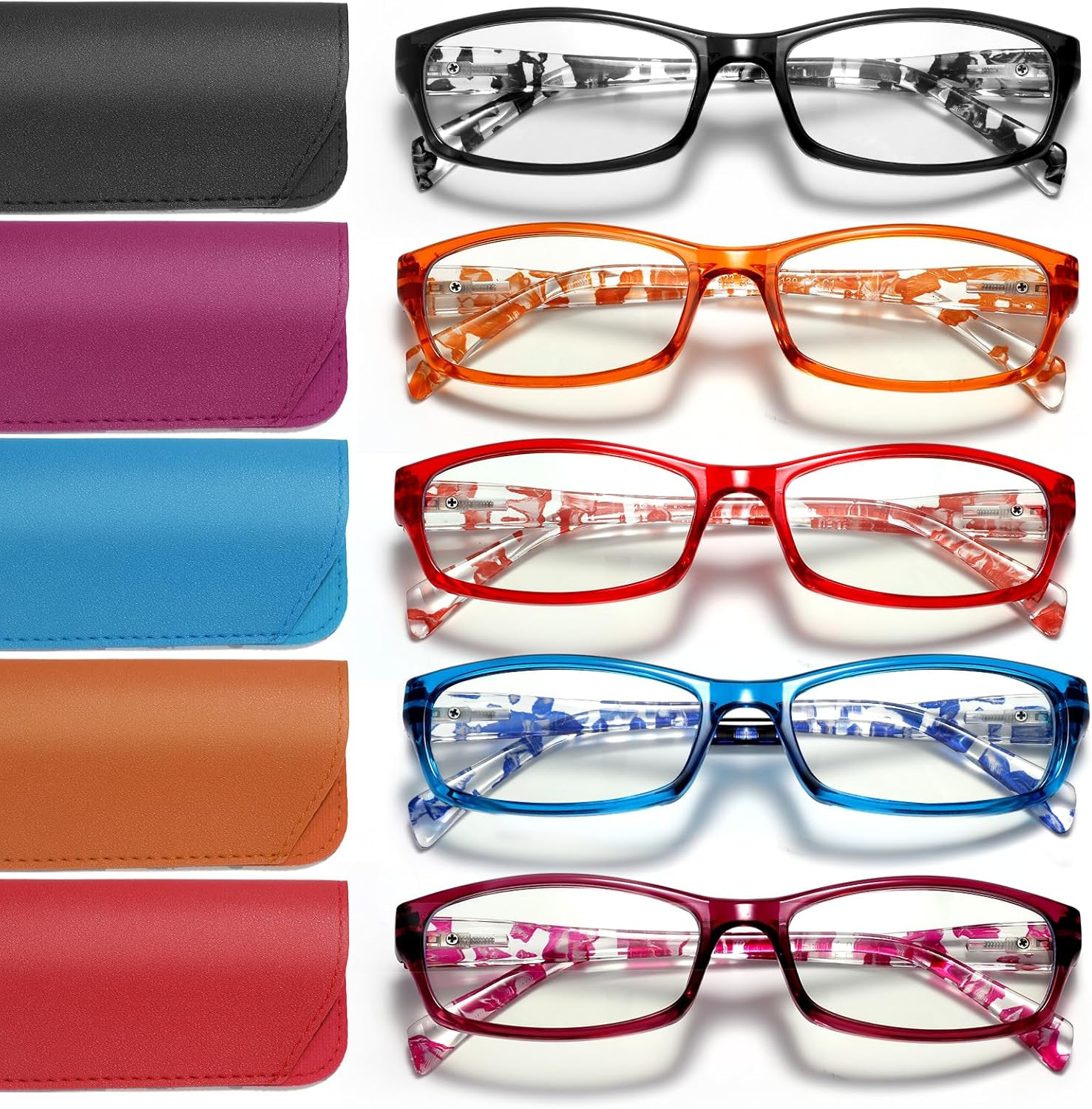 Reading Glasses for Women Men- Blue Light Blocking Spring Hinge Computer Readers...