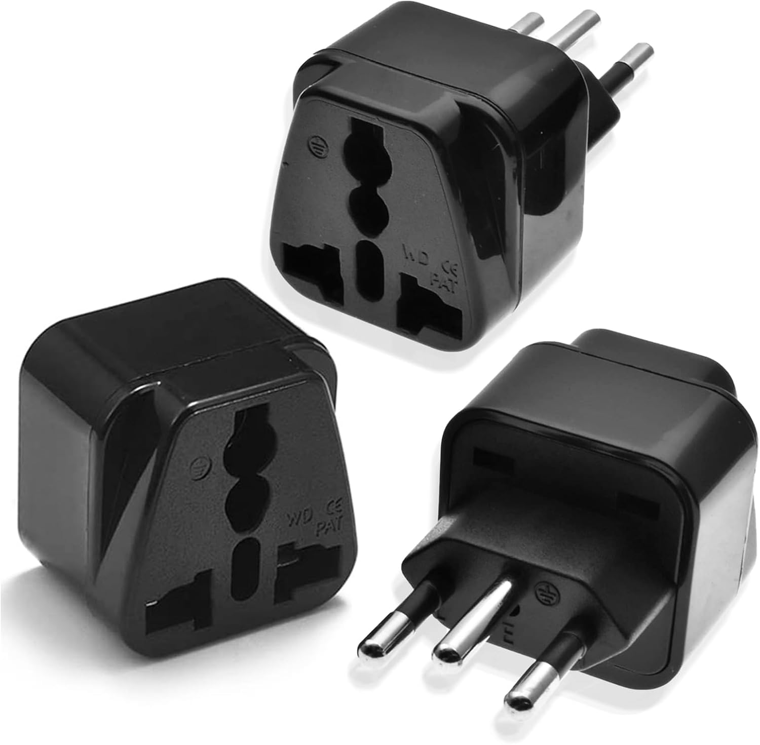 3-Pack UK to Switzerland Plug Adapters, Switzerland Swiss Plug Adaptor, Swiss Tr...