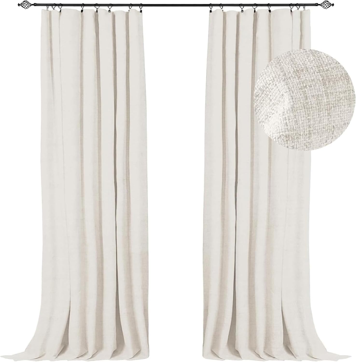 100% Blackout Shield Full Blackout Curtains for Bedroom 84 inch Length 2 Panels...