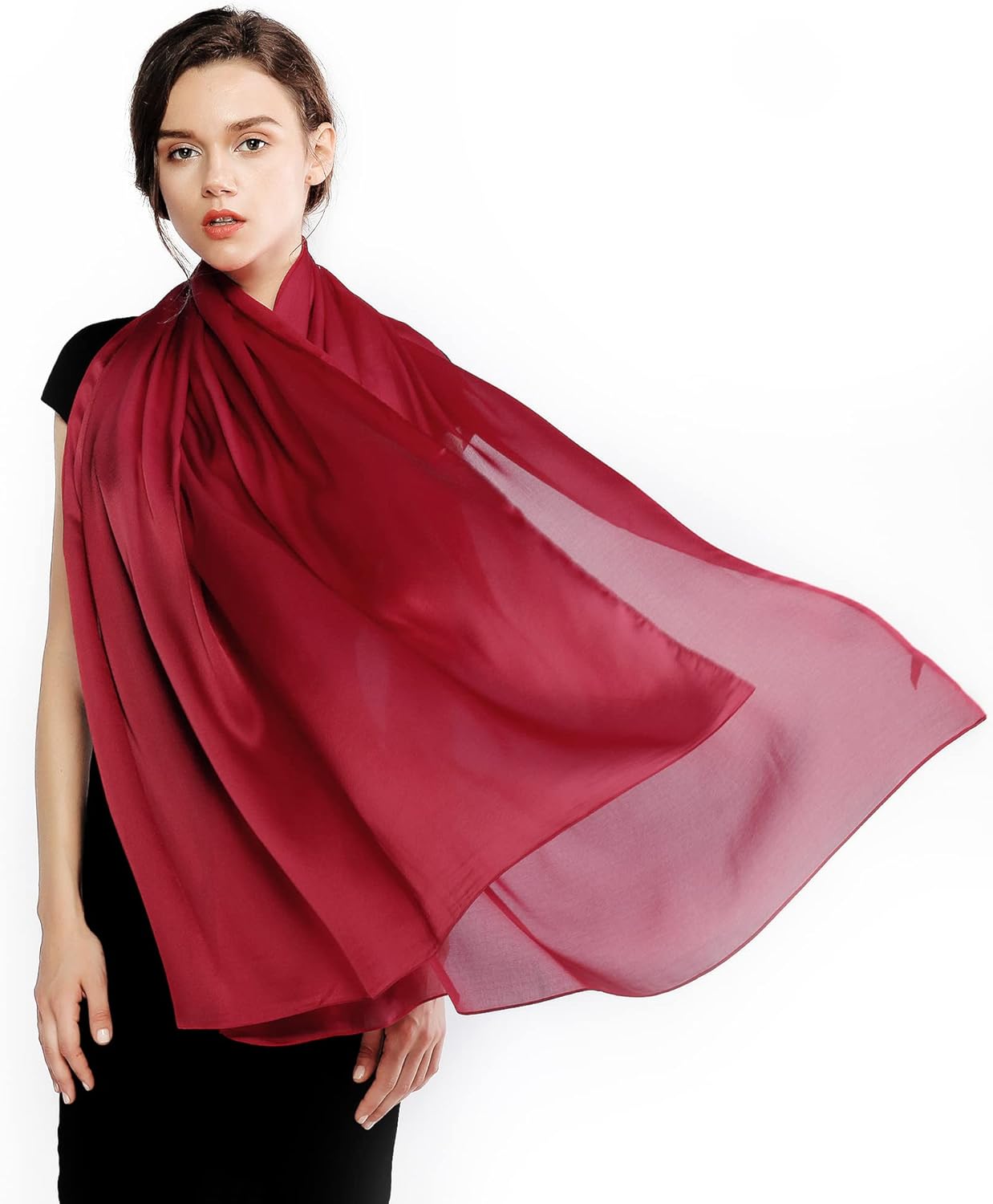 RIIQIICHY Ladies Scarf Pashmina Shawls and Wraps for Women Wedding Shawl for Eve...