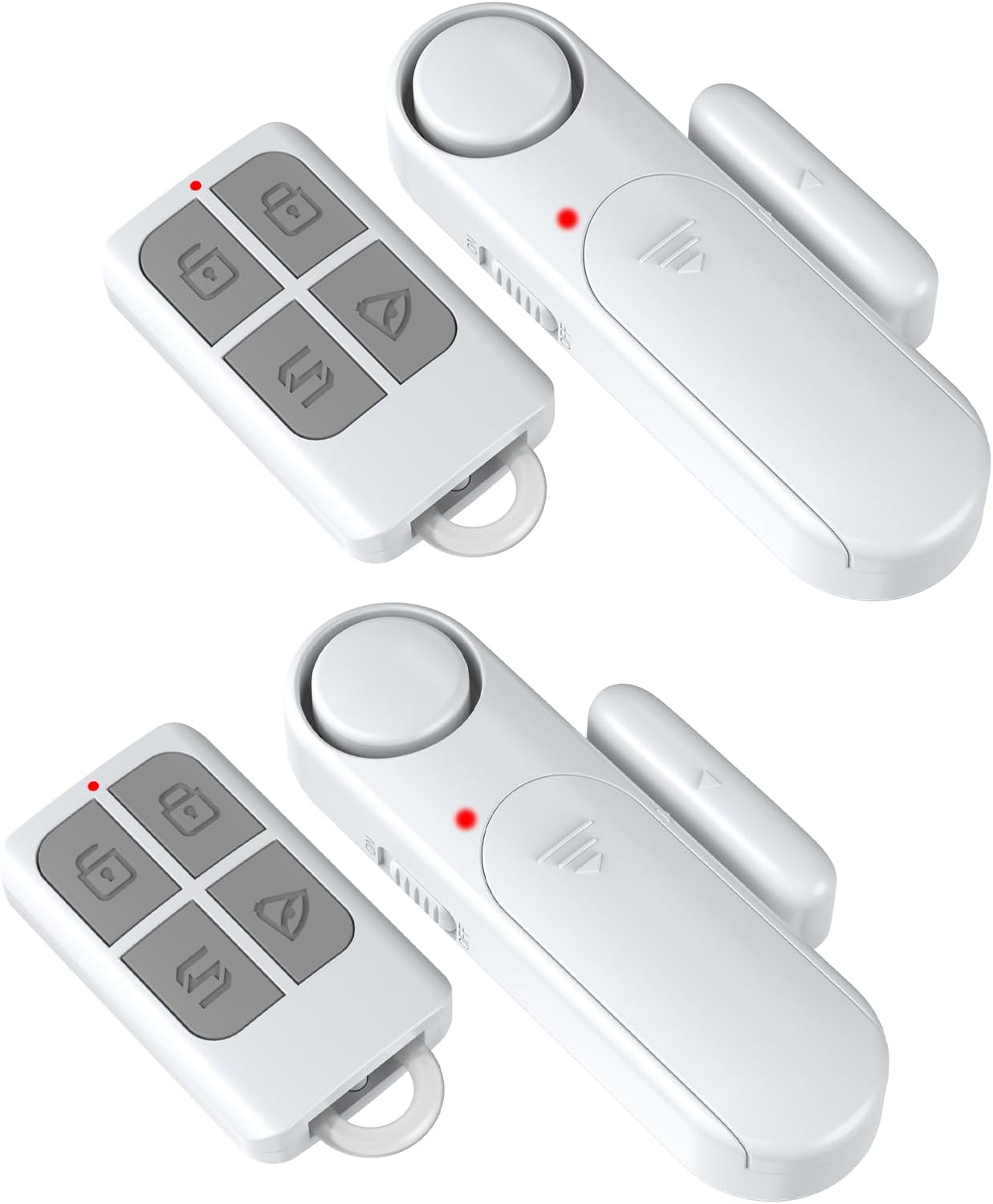 Wireless Door Alarm When Opened with Remote (2 Pack), Window Sensor Alarms for H...