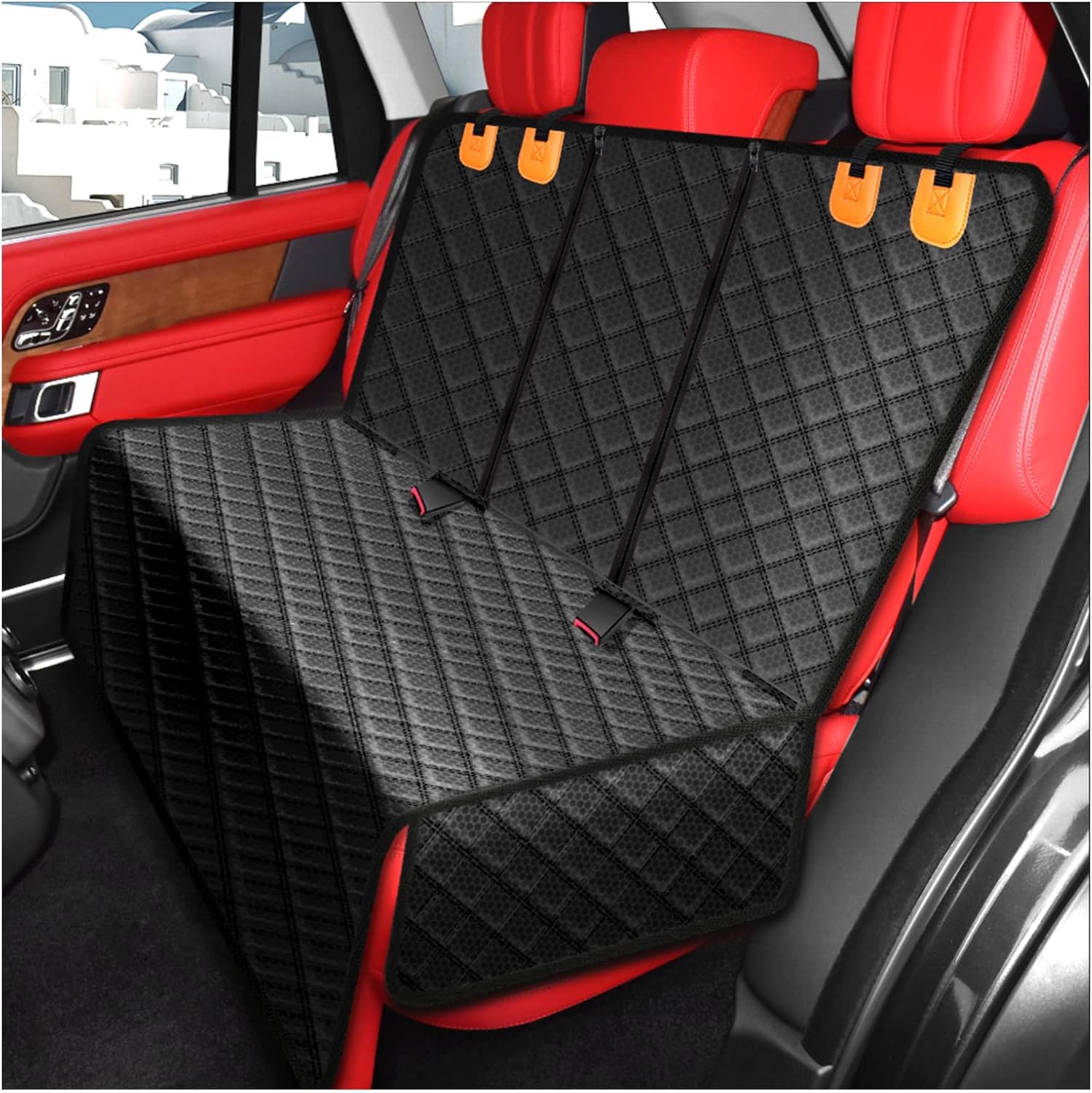 BIKAEIK Dog Car Seat Cover for Back Seat,100% Waterproof and Durable Scratchproo...