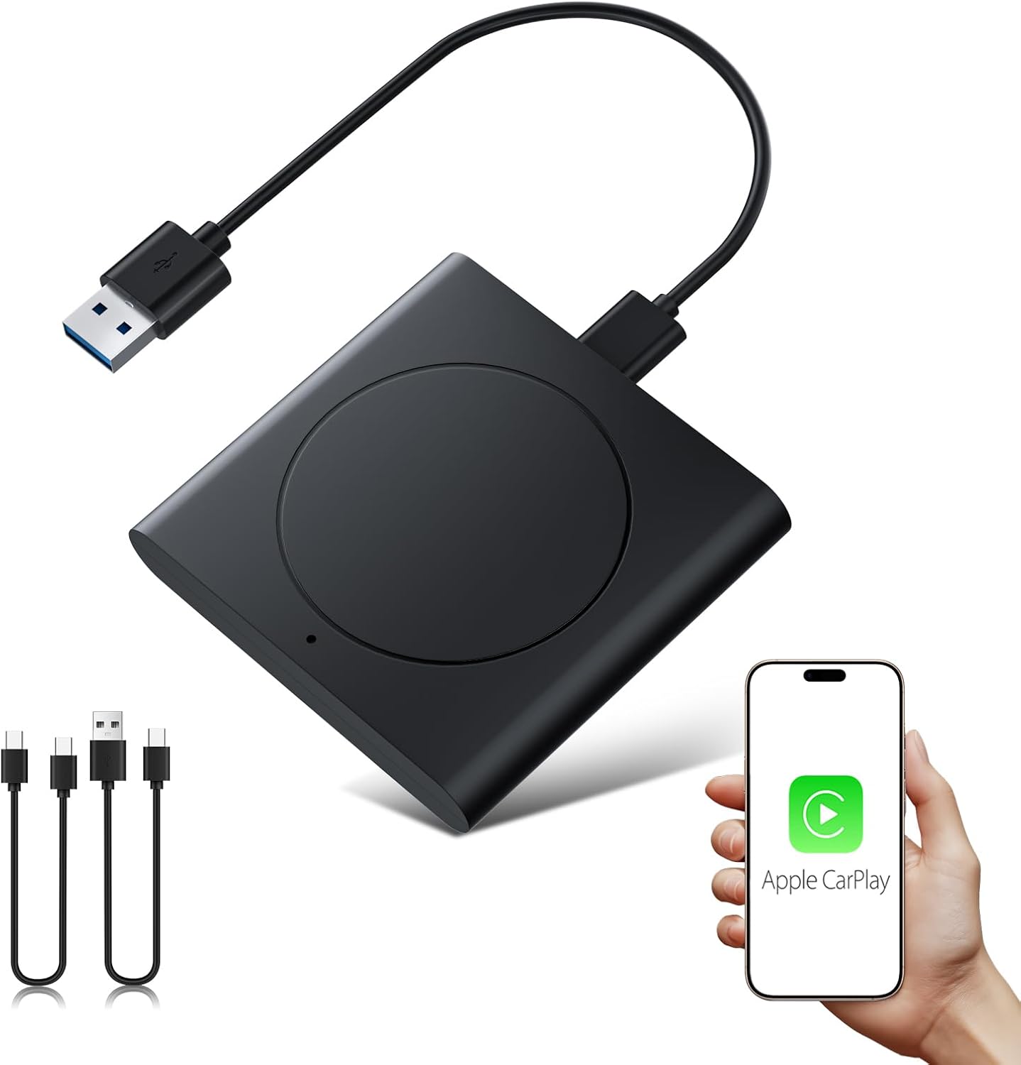 Wireless CarPlay Adapter 2025 Upgrade Bluetooth CarPlay Adapter Super Mini Dongl...