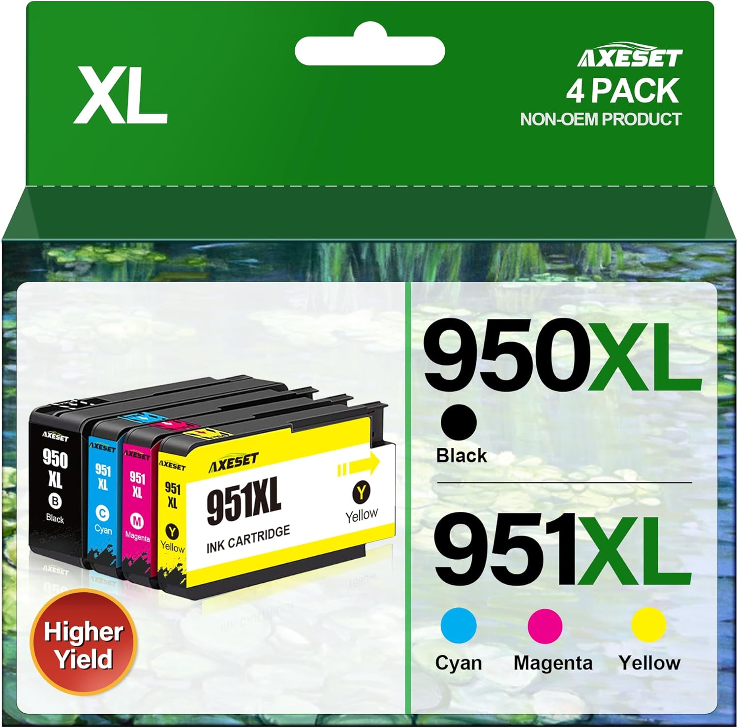 950XL 951XL Ink Cartridges Combo Pack Compatible for HP 950 951 XL Use with HP O...
