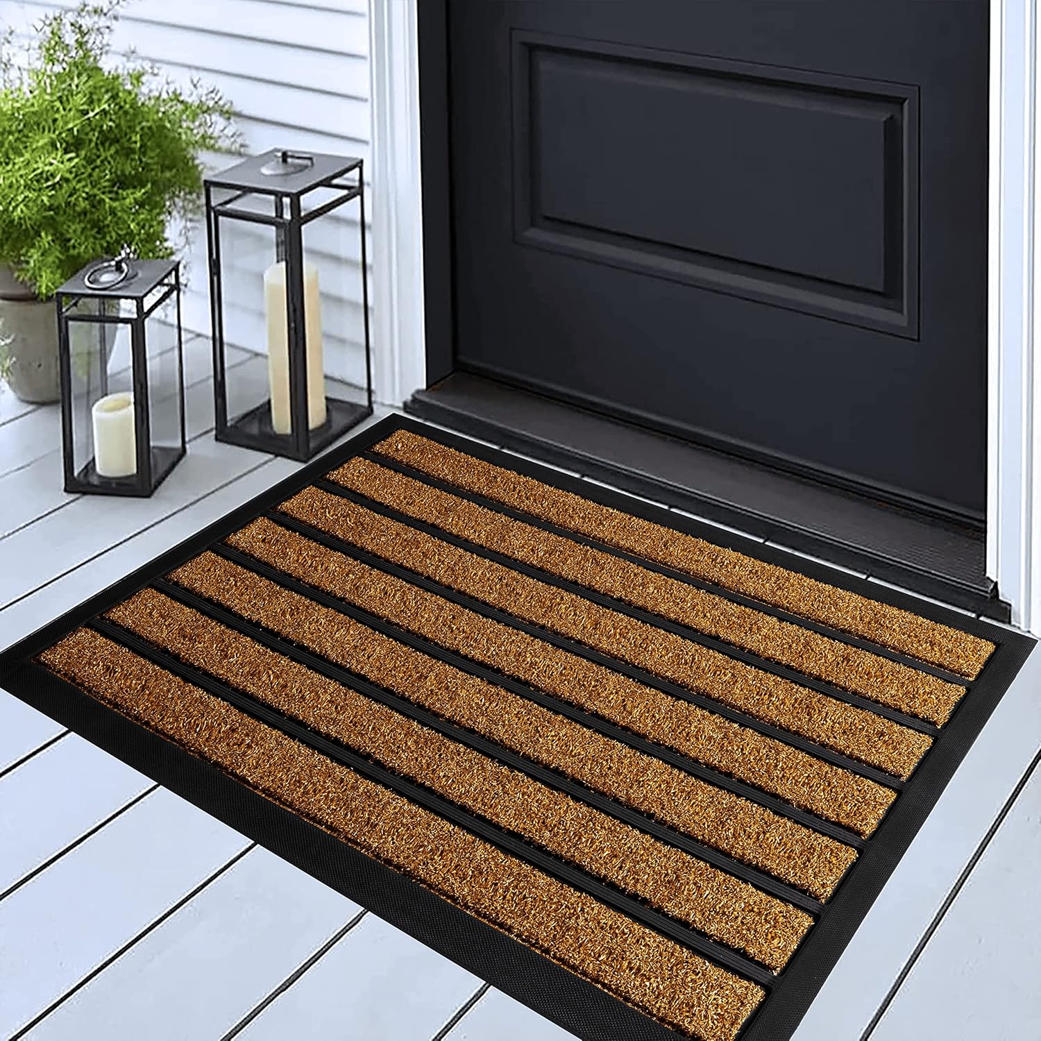 ubdyo Door Mat - Dirt Trapping Outdoor Mats - Non-slip Doormat Outside - Low Pro...