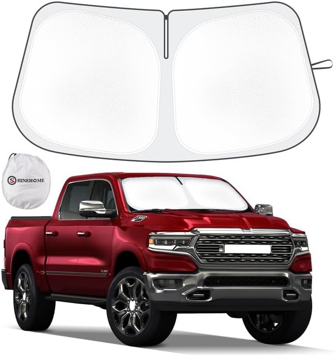 Car Windshield Sun Shade Compatible with 2019 2020 2021 2022 2023 2024 2025 Dodg...