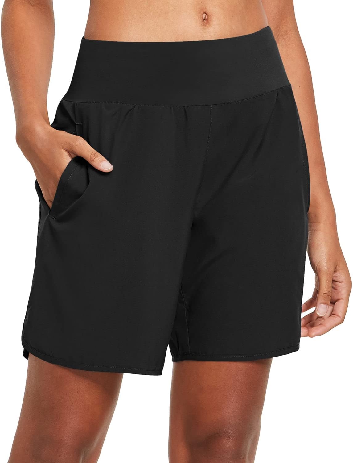 Baleaf Women's Running Shorts, Special 2 in 1 High Waisted Gym Shorts for Quick...