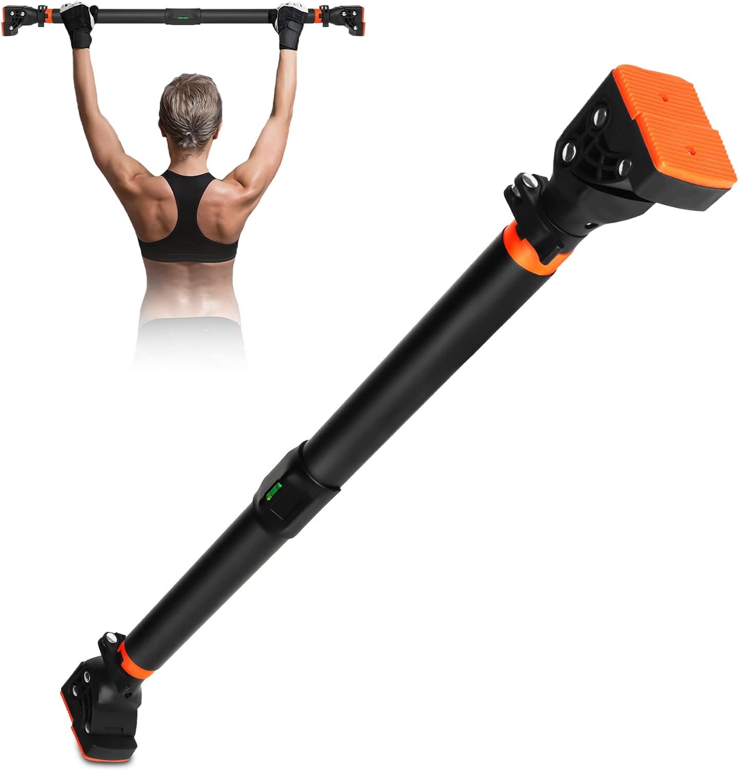 Pull Up Bar for Doorway, AETKFO Chin Up Bar Strength Training Pull-Up Bars Adjus...