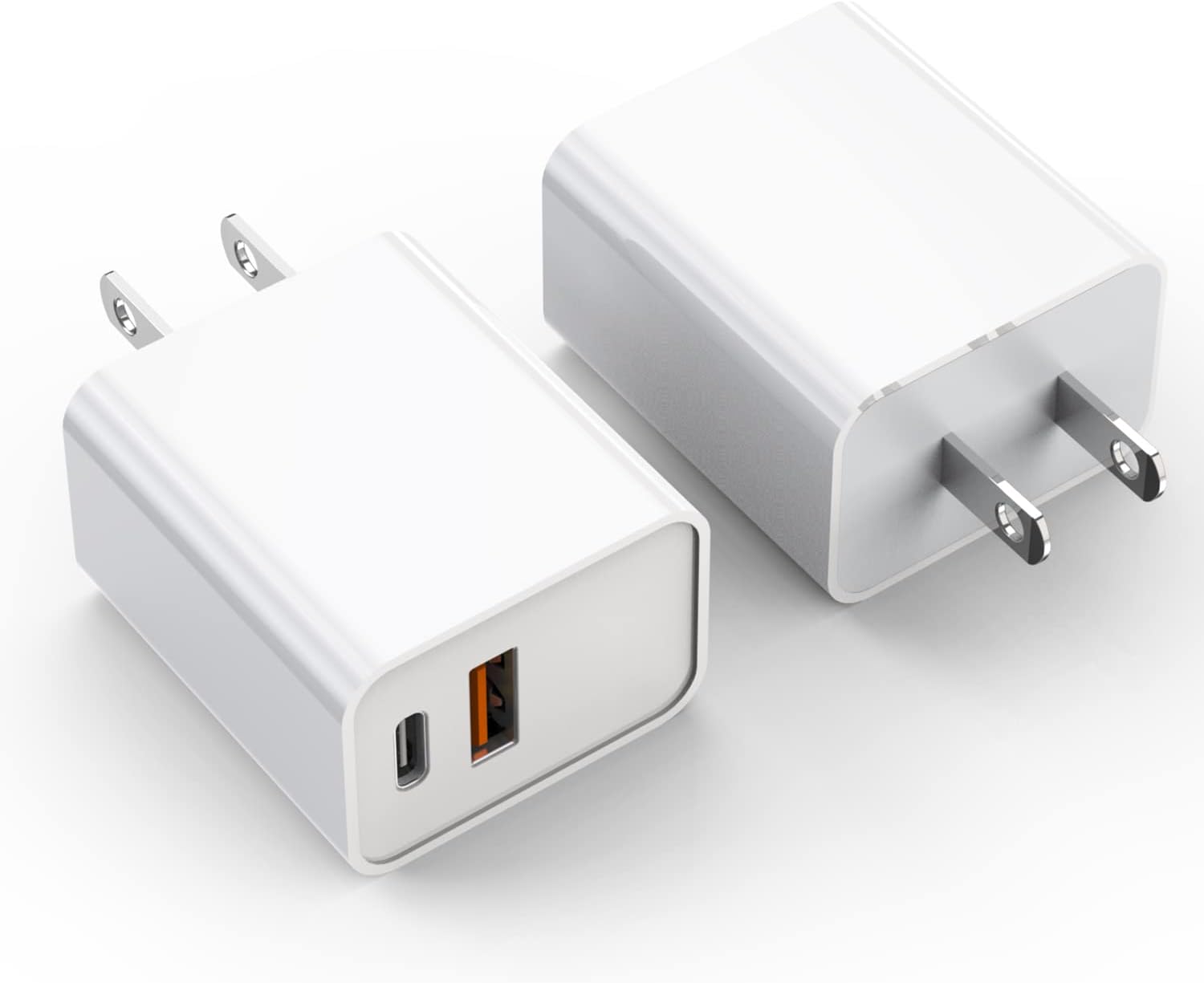 iPhone 16/15 Charger Block, 2Pack 20W Dual Port PD Fast USB C Wall Charger Adapt...