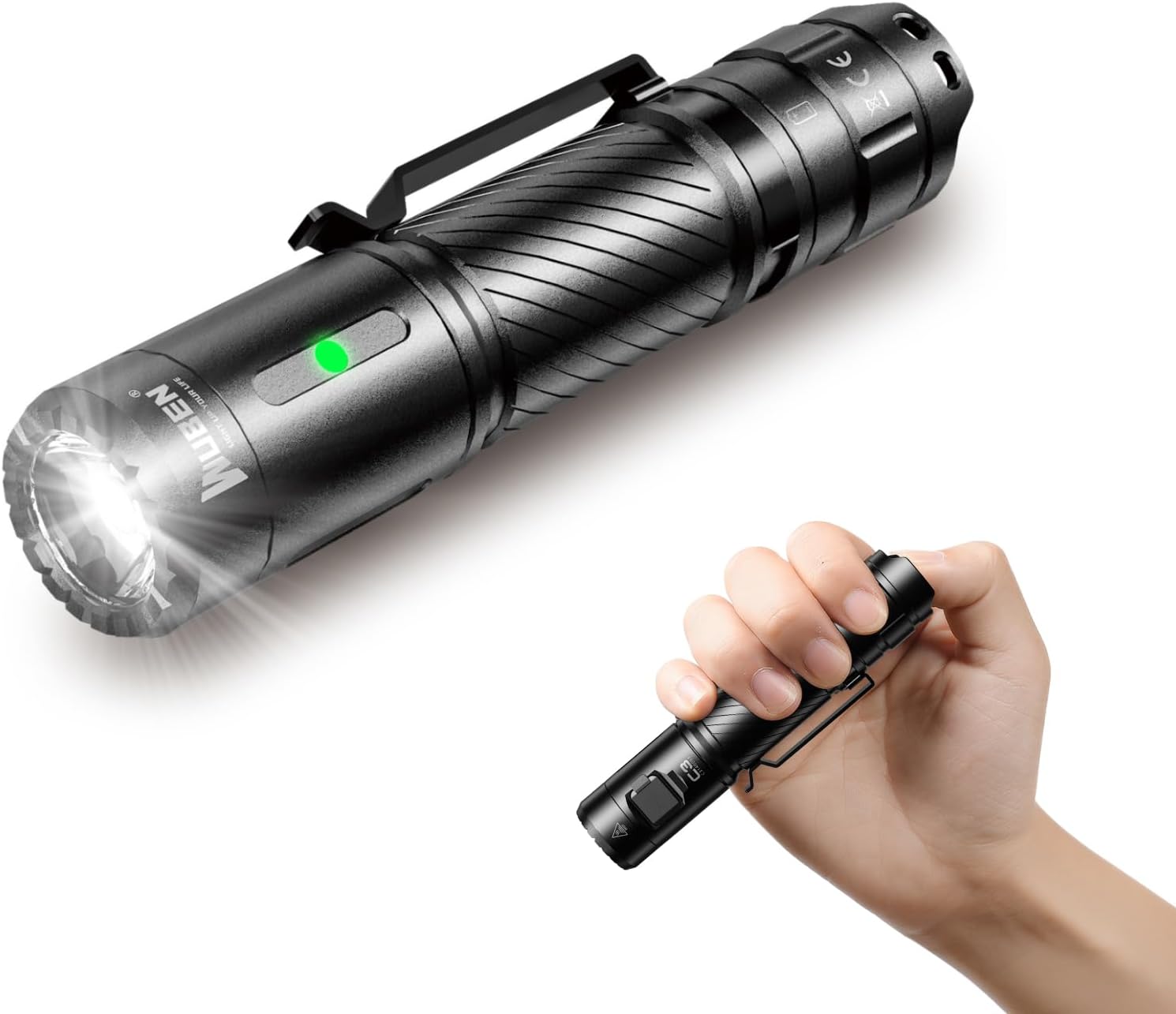 WUBEN C3 Flashlight 1200 High Lumens Rechargeable Flashlights 6 Modes Super Brig...