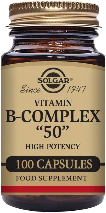 Solgar BComplex “50” Vegetable Capsules Energy Metabolism Cardiovascular Support...