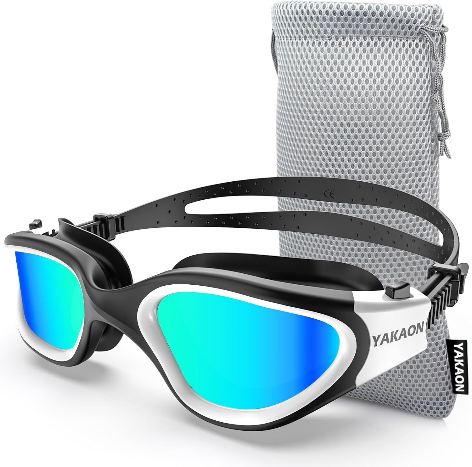 YAKAON G1 Swimming Goggles, Polarized/Non-Polarized Swim Goggles Anti-Fog for Me...