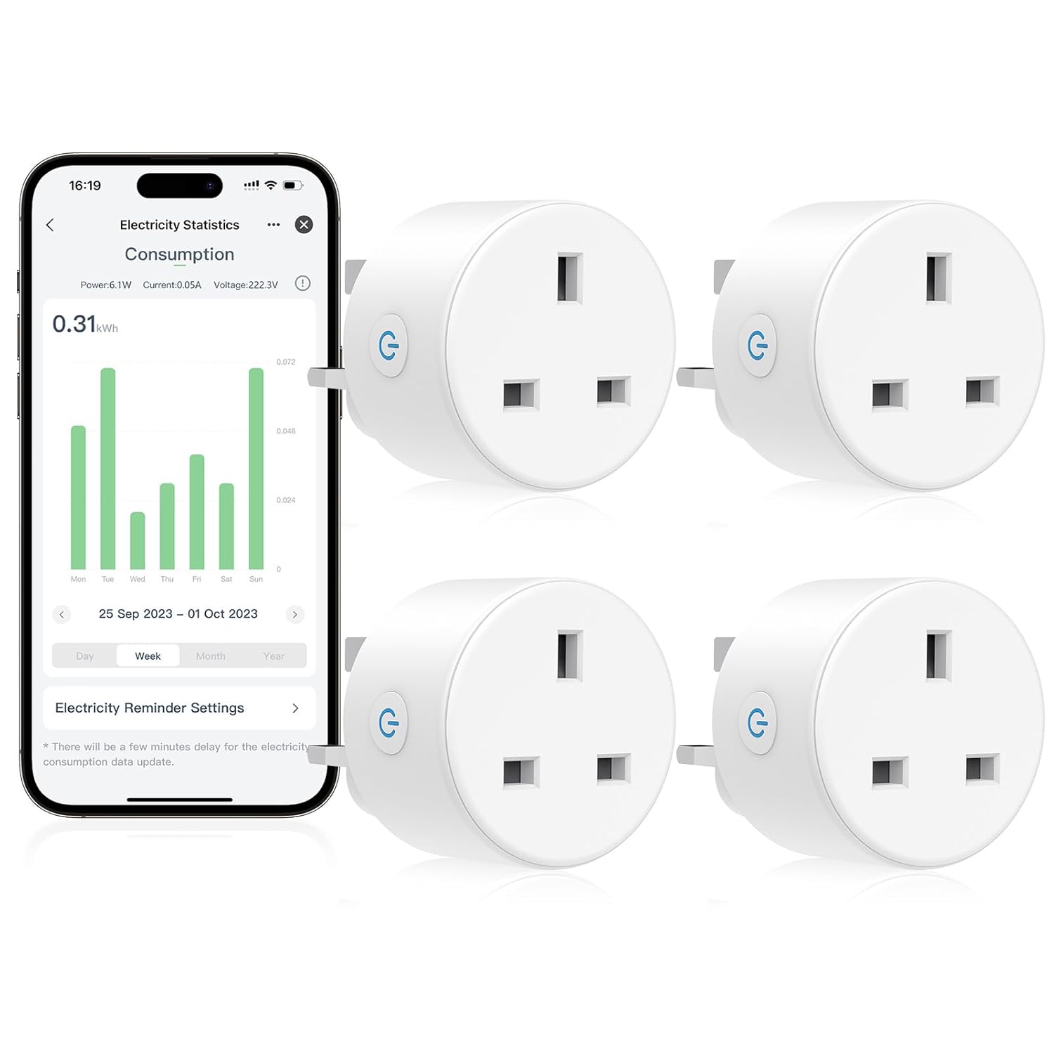 EIGHTREE Smart Plug with Energy Monitoring, Smart Plugs that Work with Alexa, Go...