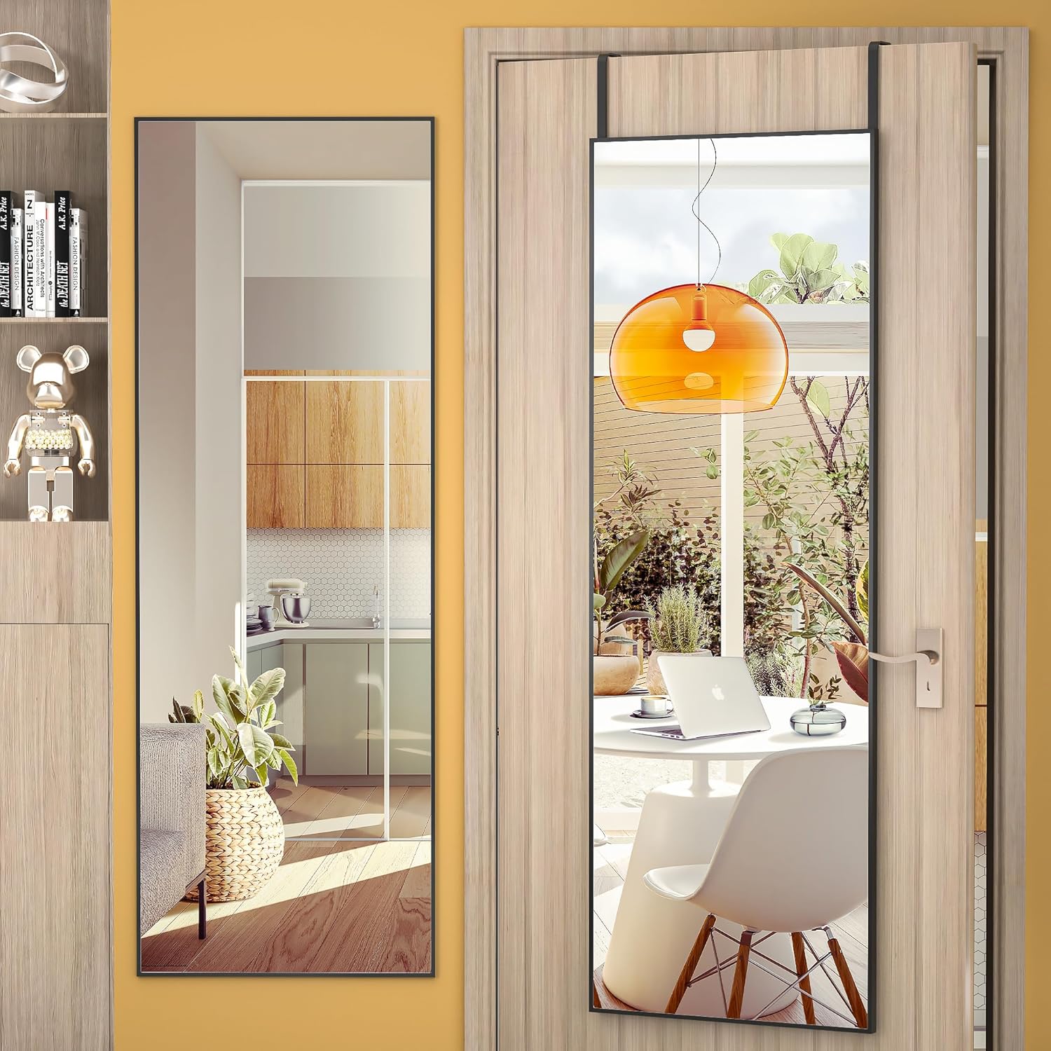 Hasipu Door Mirror Full Length, 51 x 16 Inch Full Body Wall Mirror Over The Door...