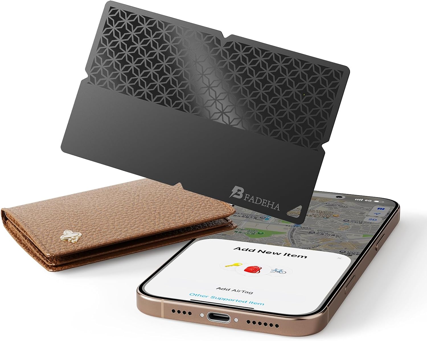 by Air Tag (2025) iOS Only Bluetooth Tracker with Apple Find My, iPhone Smart Ca...