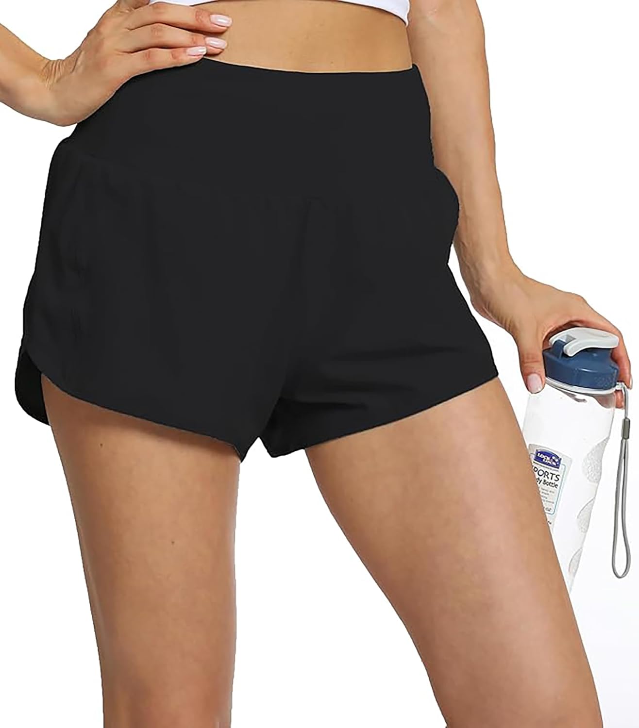 Rrosseyz Running Shorts for Women with Liner High Waisted Lightweight Athletic S...