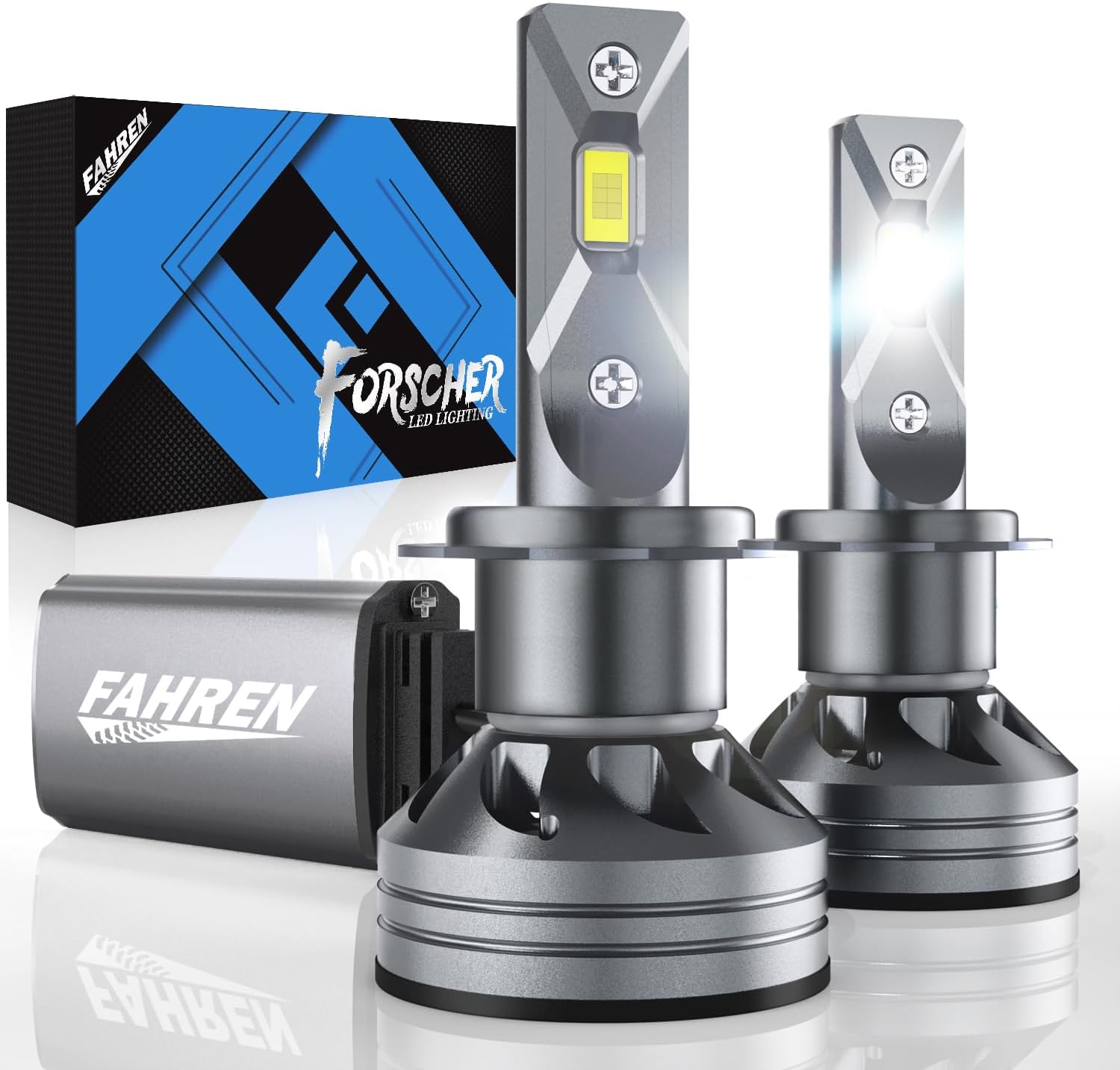 FAHREN H7 Driving Fog Bulbs, 24000LM 6500K Ultra Bright Bulbs H7 Fog Bulbs, IP68...