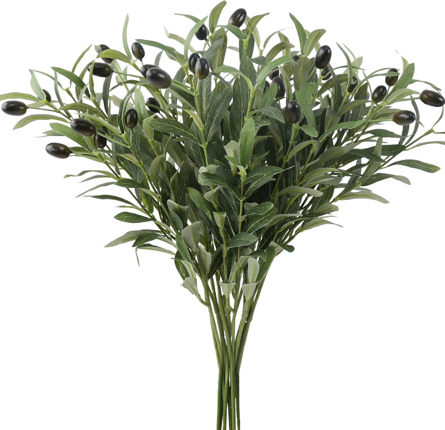 Leftover 6PCS 18Inch Faux Olive Branches for Vase,Artificial Olive Tree Branches...