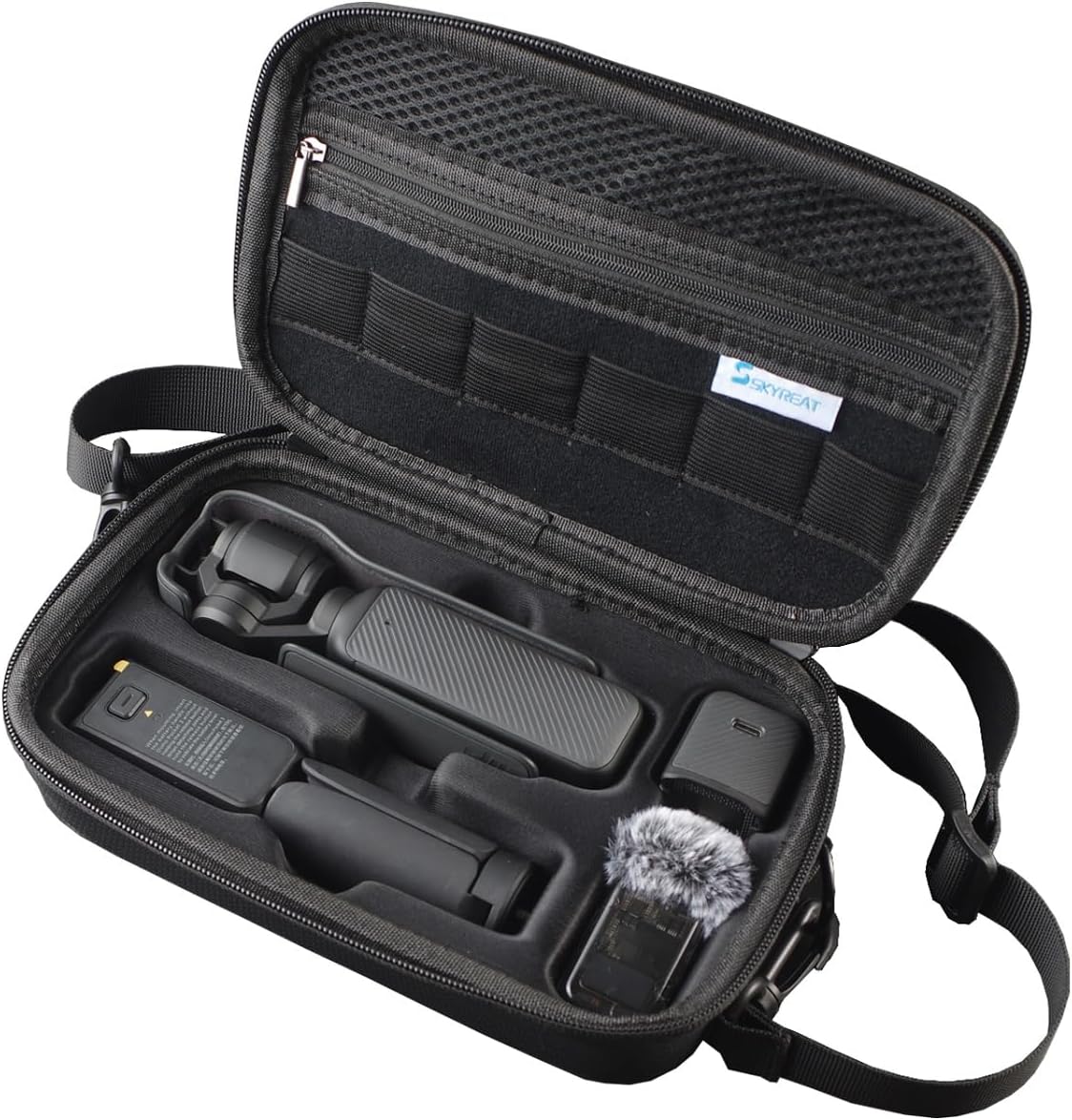 Skyreat Osmo Pocket 3 Case, Portable PU Storage Protective Bag for DJI Osmo Pock...