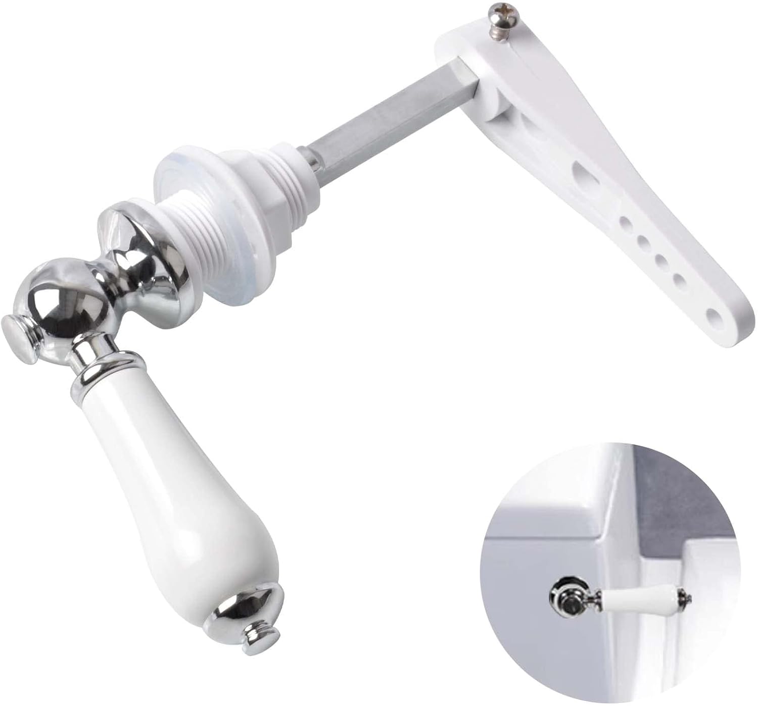 ProChosen Ceramic Toilet Flush Handle, Toilet Flush Handle Replacement Universal...