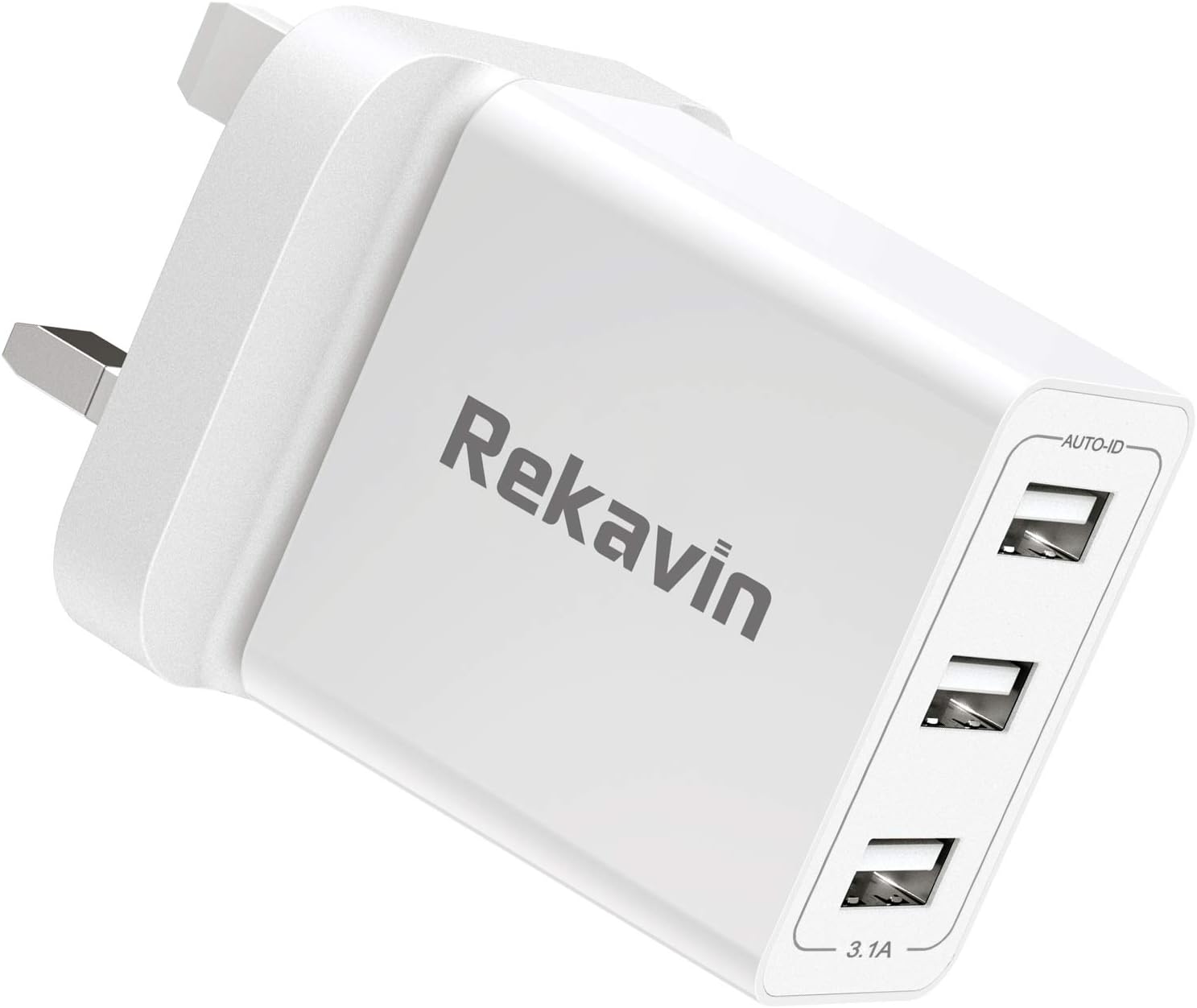 USB Plug,Multi USB Charger Plug Adaptor UK 5V/3.1A for iPhone Plug,Multiple Port...