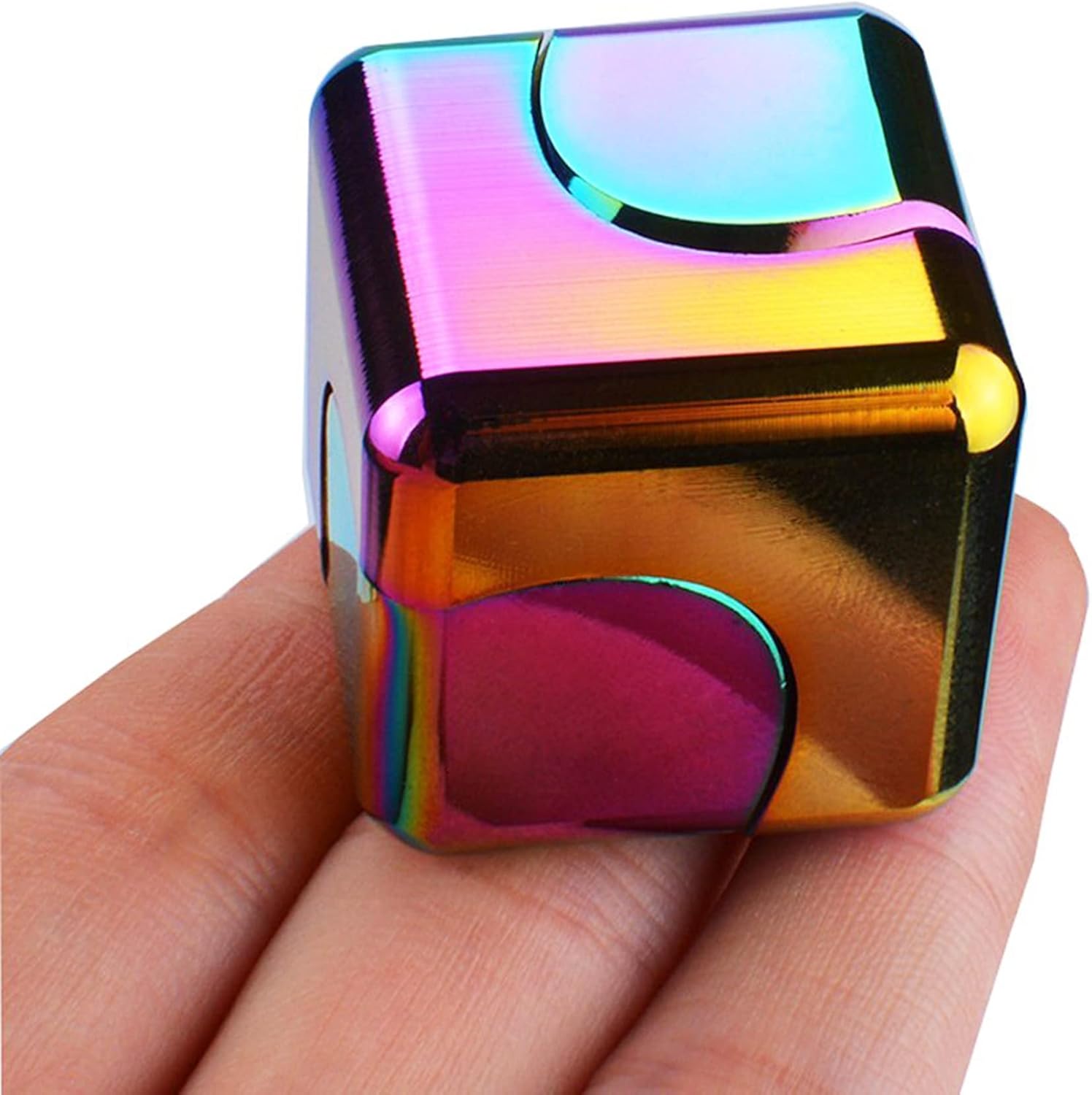 Fidget Spinner Toys Cube Adults, Easter Basket Stuffers for Teens Metal Cool Stu...