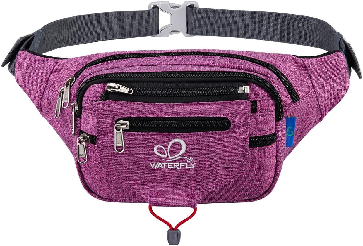 Waterfly Bum Bag Fanny Pack for Men Women Large Waist Pack with Multi Pockets fo...