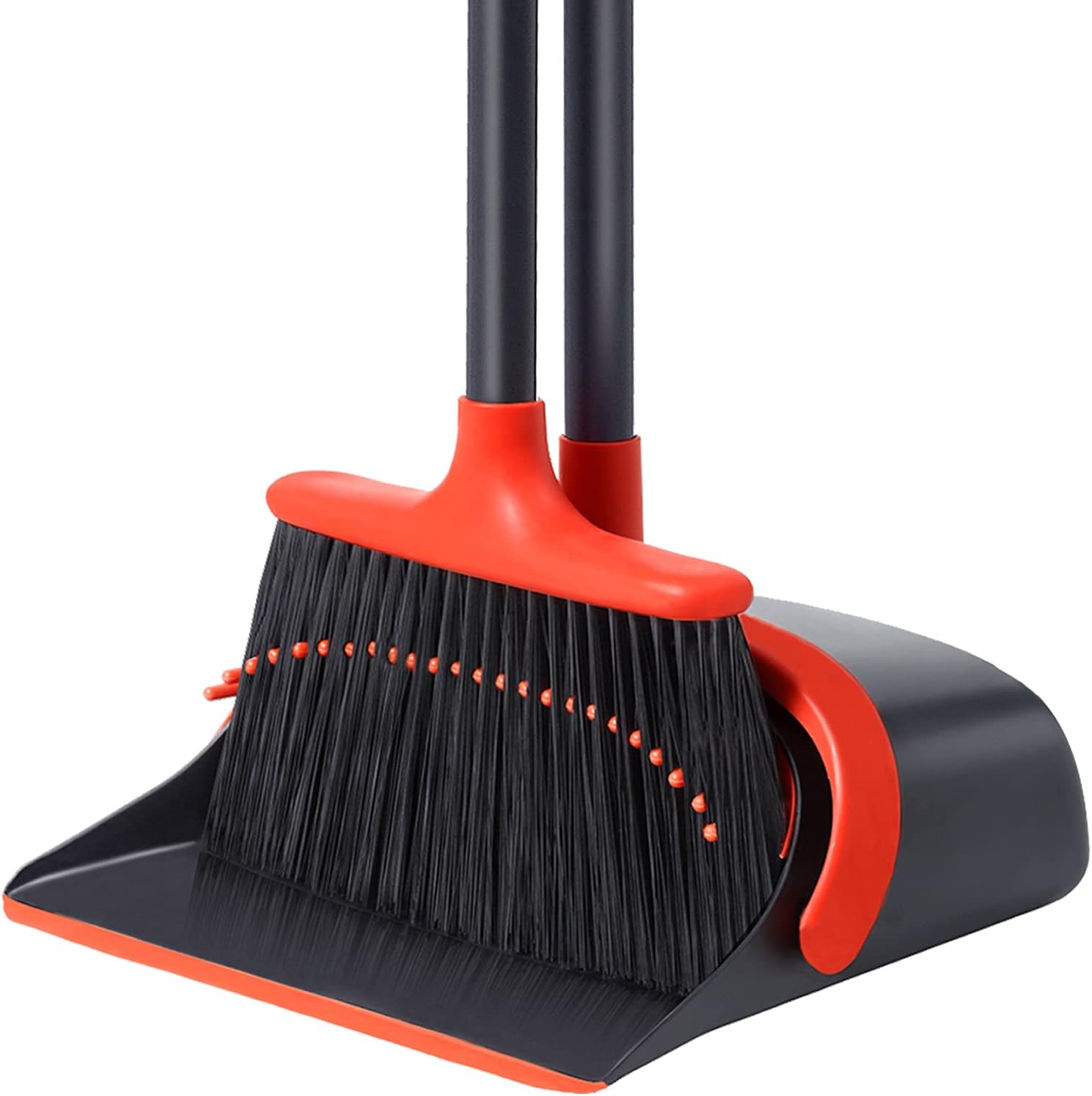 Broom with Dustpan Combo Set, Broom and Dustpan Set with Optional Extension Pole...