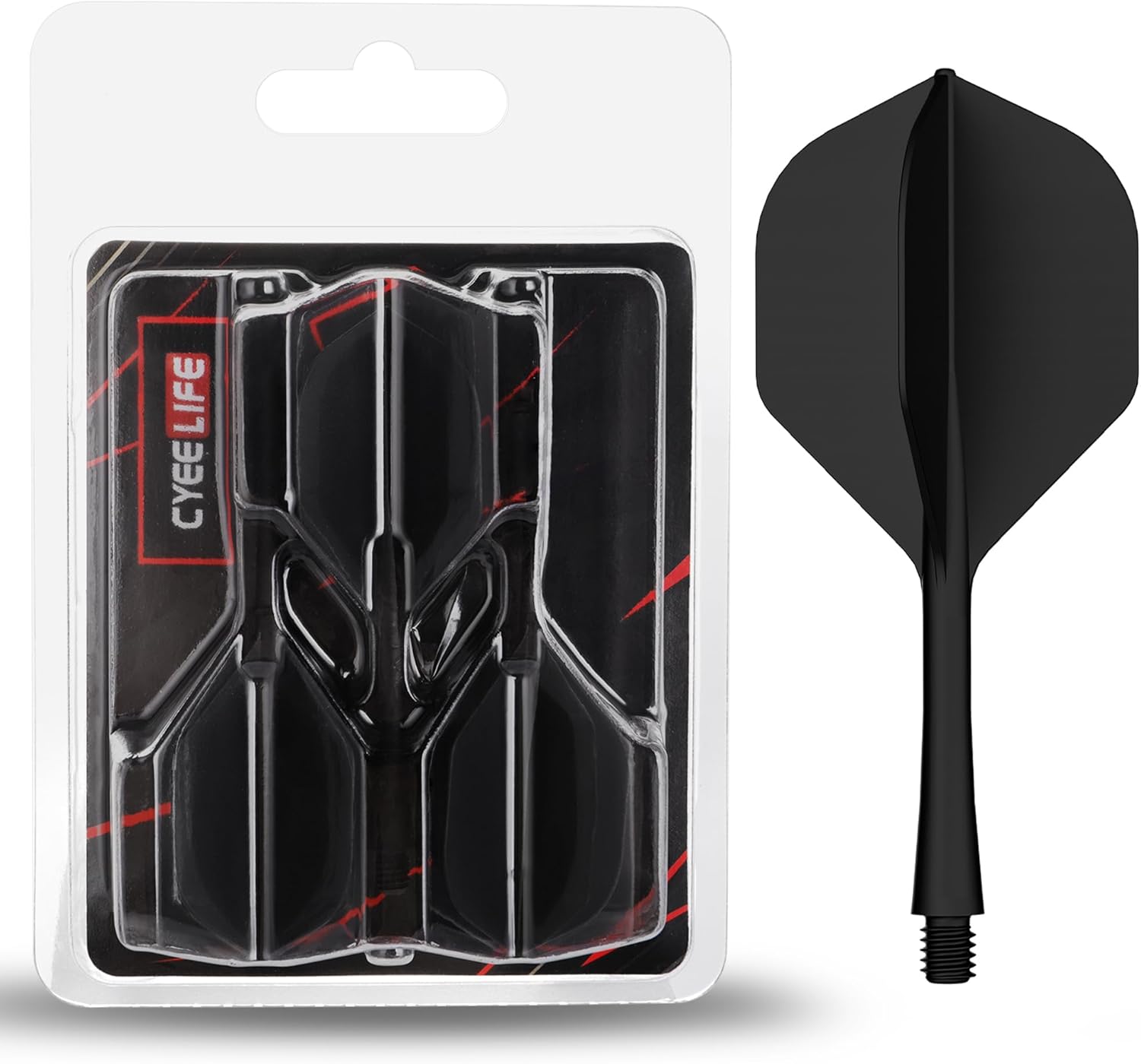 CyeeLife Integrated Dart Flights and Shafts - 3 Pack | 2BA Thread | Professional...