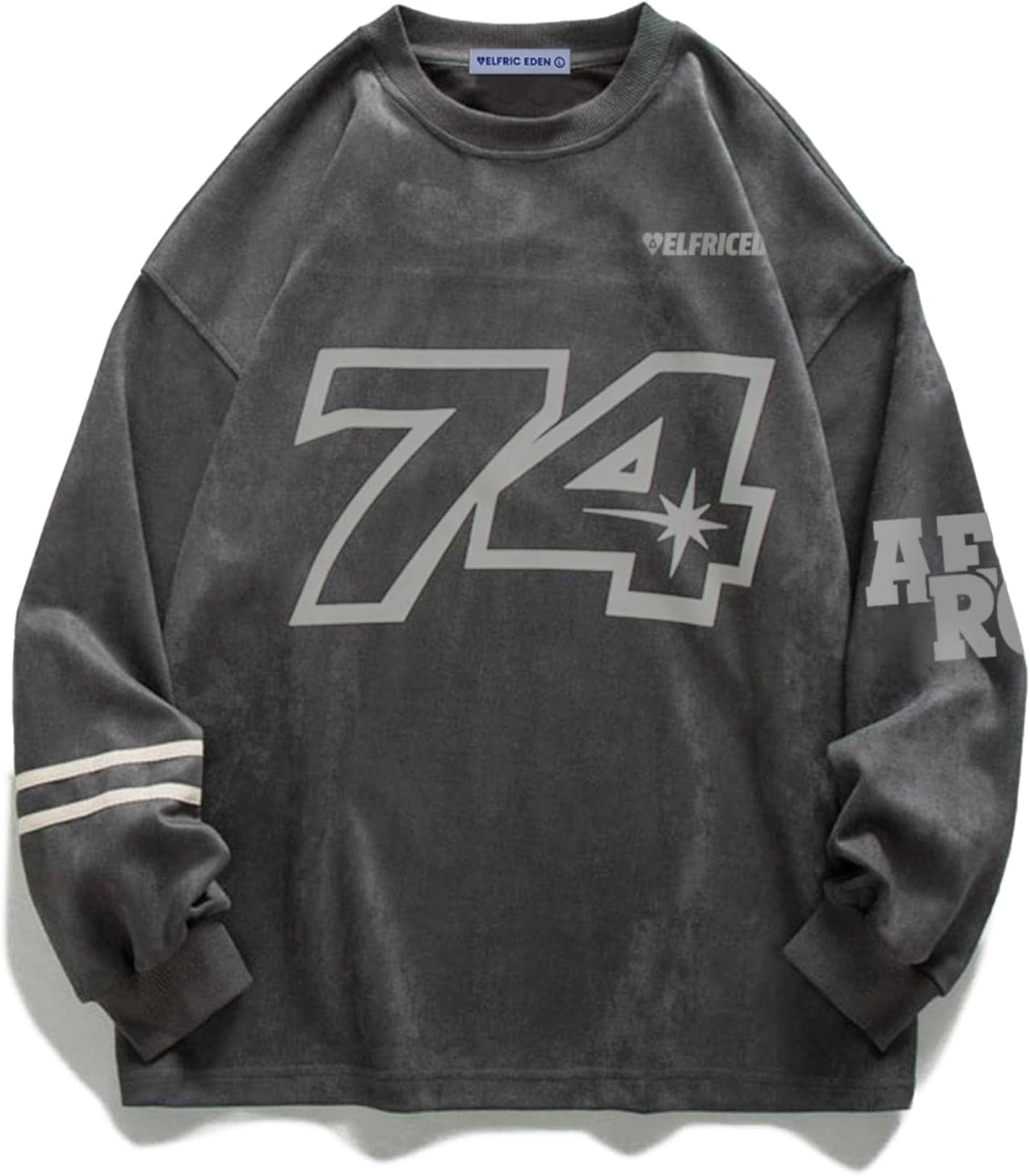 Aelfric Eden Oversized Crewneck Sweatshirts for Men Vintage Graphic Pullover Loo...