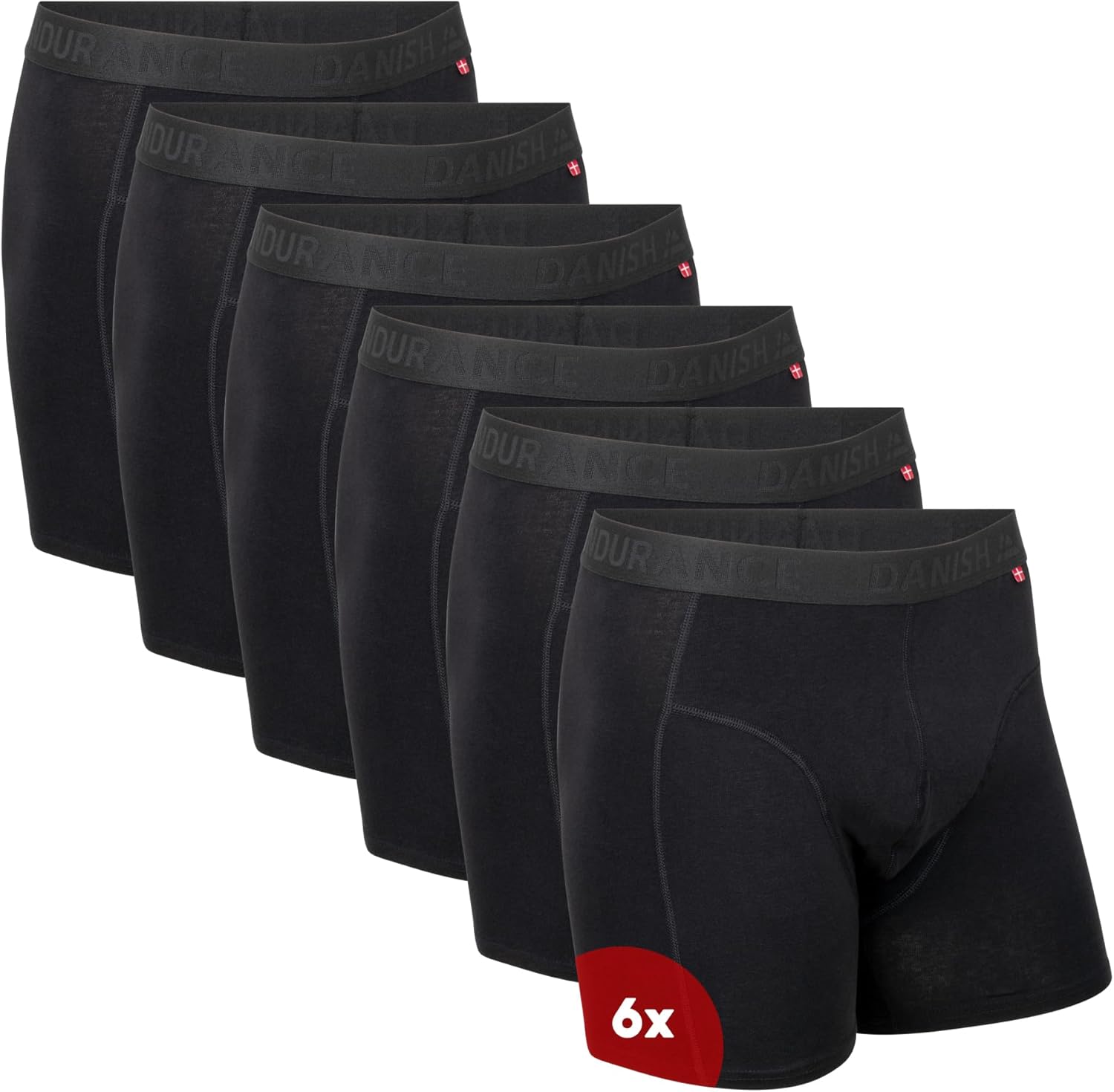 DANISH ENDURANCE Men's Boxer Shorts, Premium Cotton Underwear with Organic Cotto...