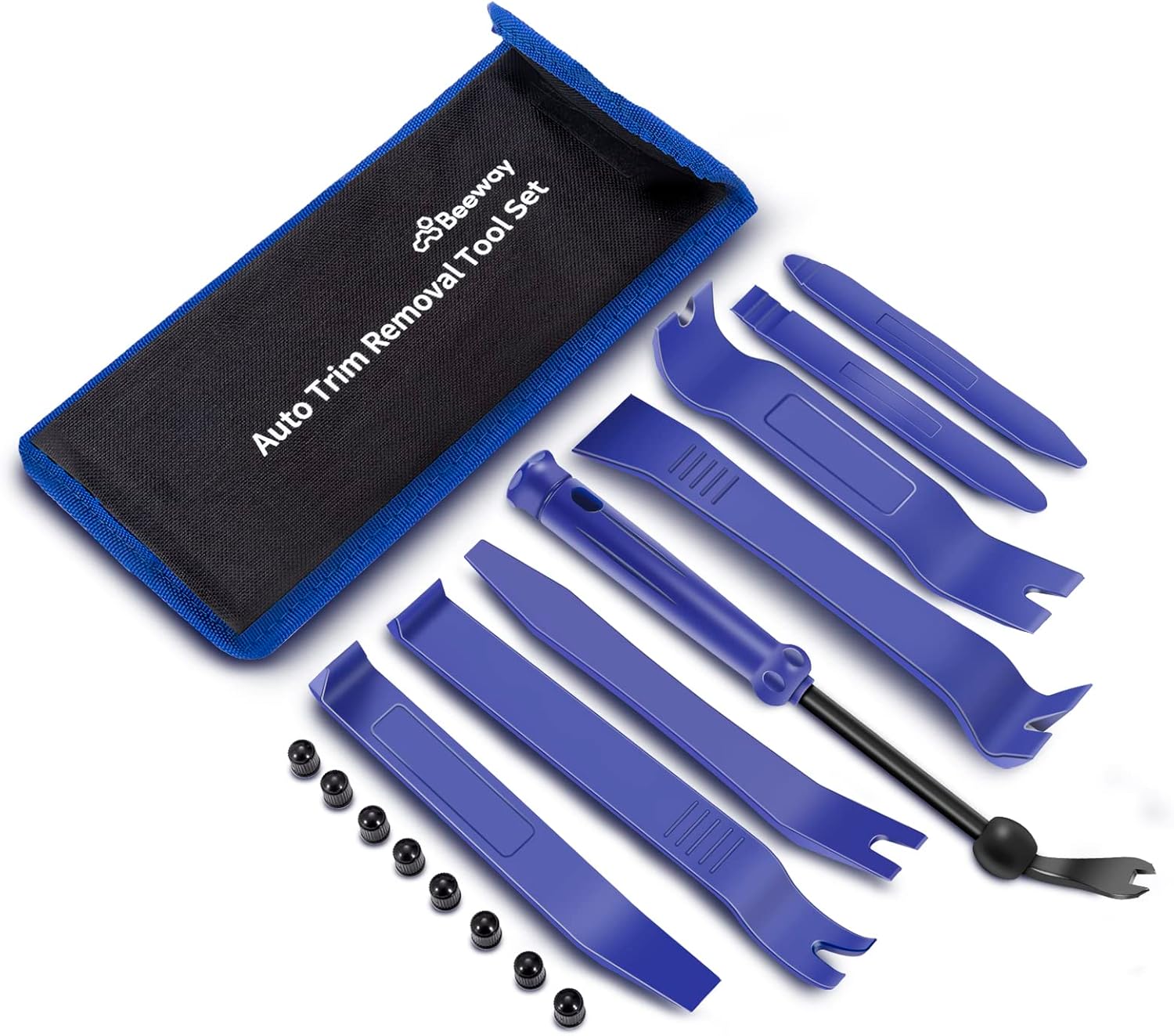 BEEWAY Auto Trim Removal Tool Set - 17in1 Car Upholstery Repair Kit/Fastener Rem...