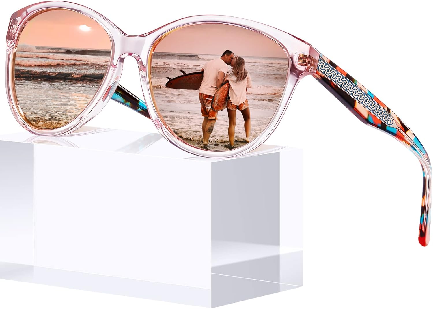 Stylish CARFIA Cateye Sunglasses, Special Polarized Sunglasses for Women, High-Q...