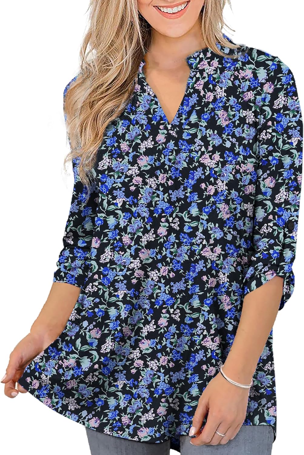 Stylish Women's Tops, Unique Dressy Casual Shirts with 3/4 Sleeve, Special Tunic...