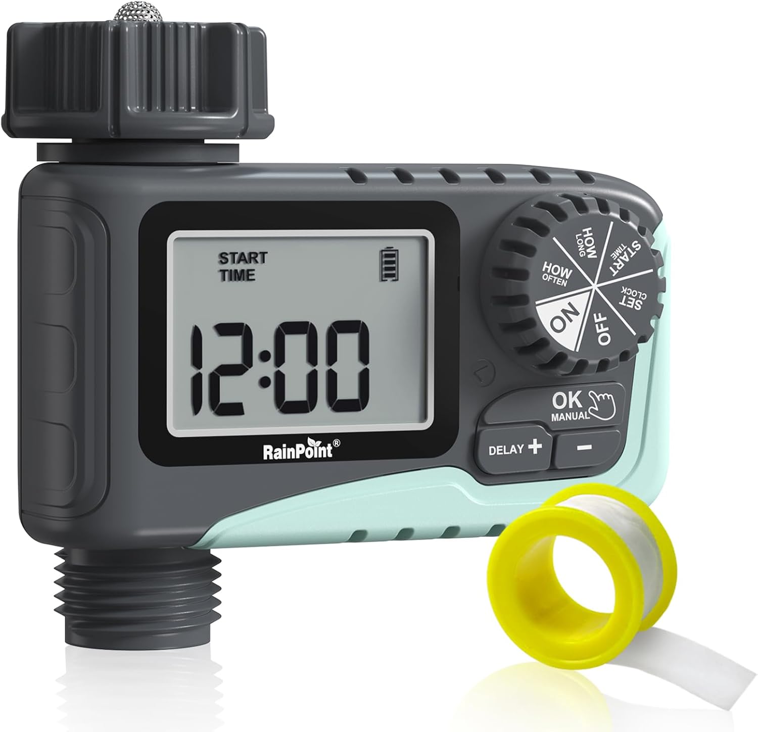 RAINPOINT Sprinkler Timer Outdoor, Water Timer for Garden Hose Faucet Timer, Pro...