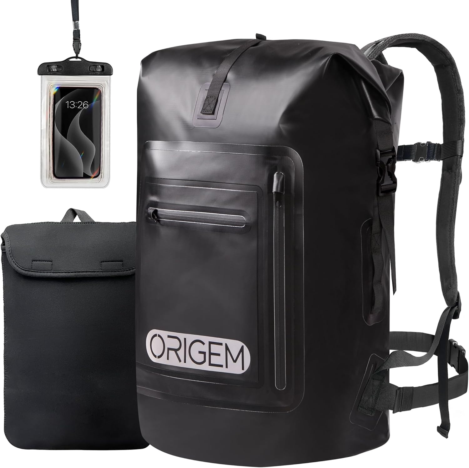 Origem Waterproof Backpack, 35L/55L/85L Dry Bag Ru...
